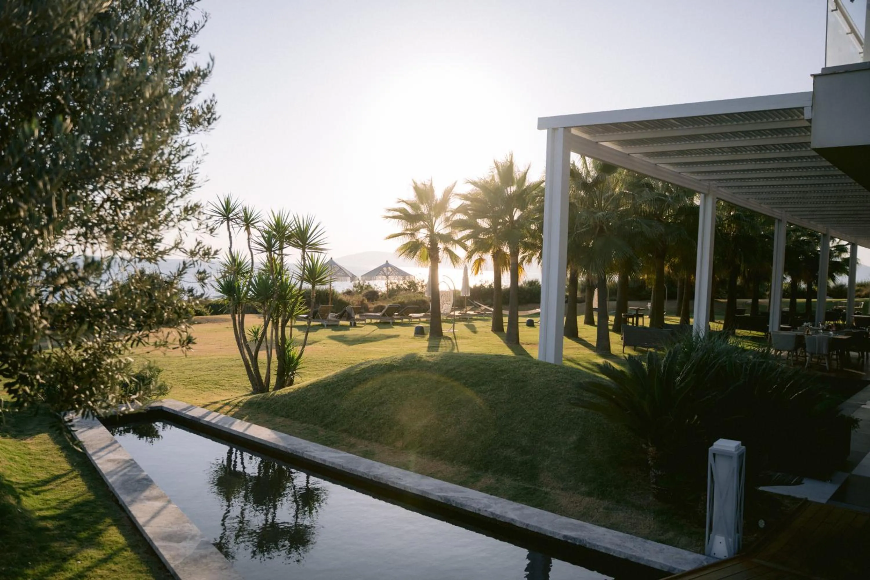 Garden in Hiddenbay Teos Hotel