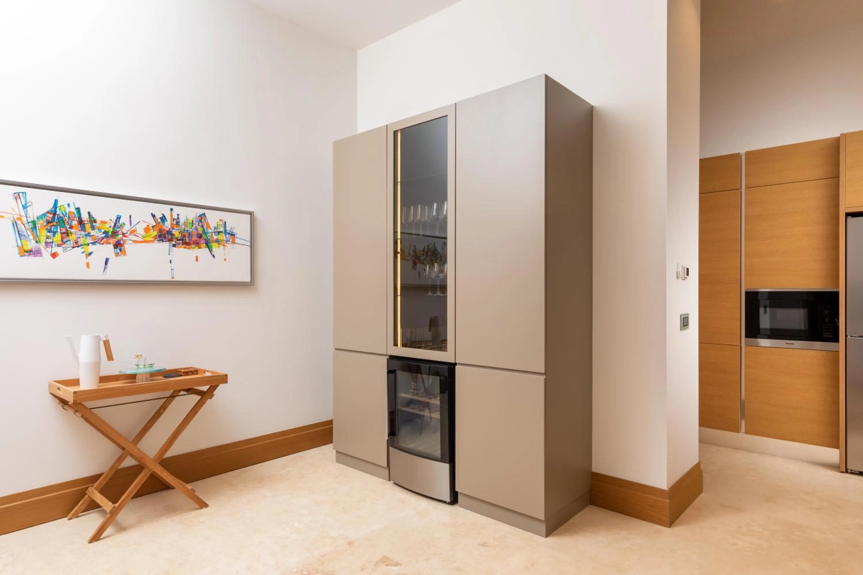 Kitchen or kitchenette in Hiddenbay Teos Hotel
