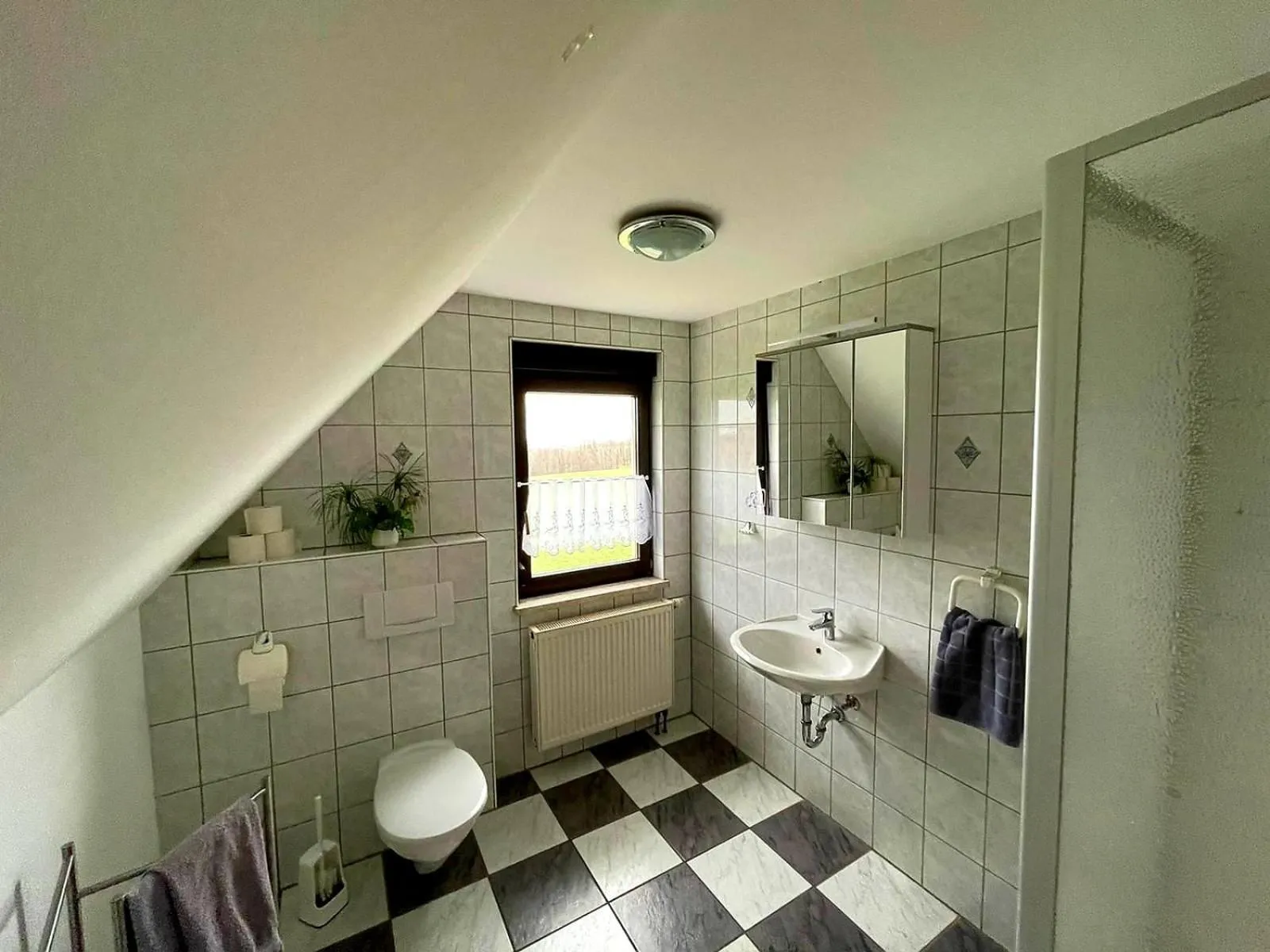 Bathroom in Pension Riegler