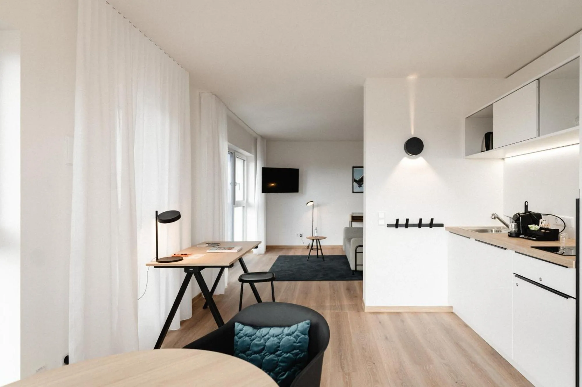 Kitchen or kitchenette in the place Herzogenaurach - Serviced Apartments