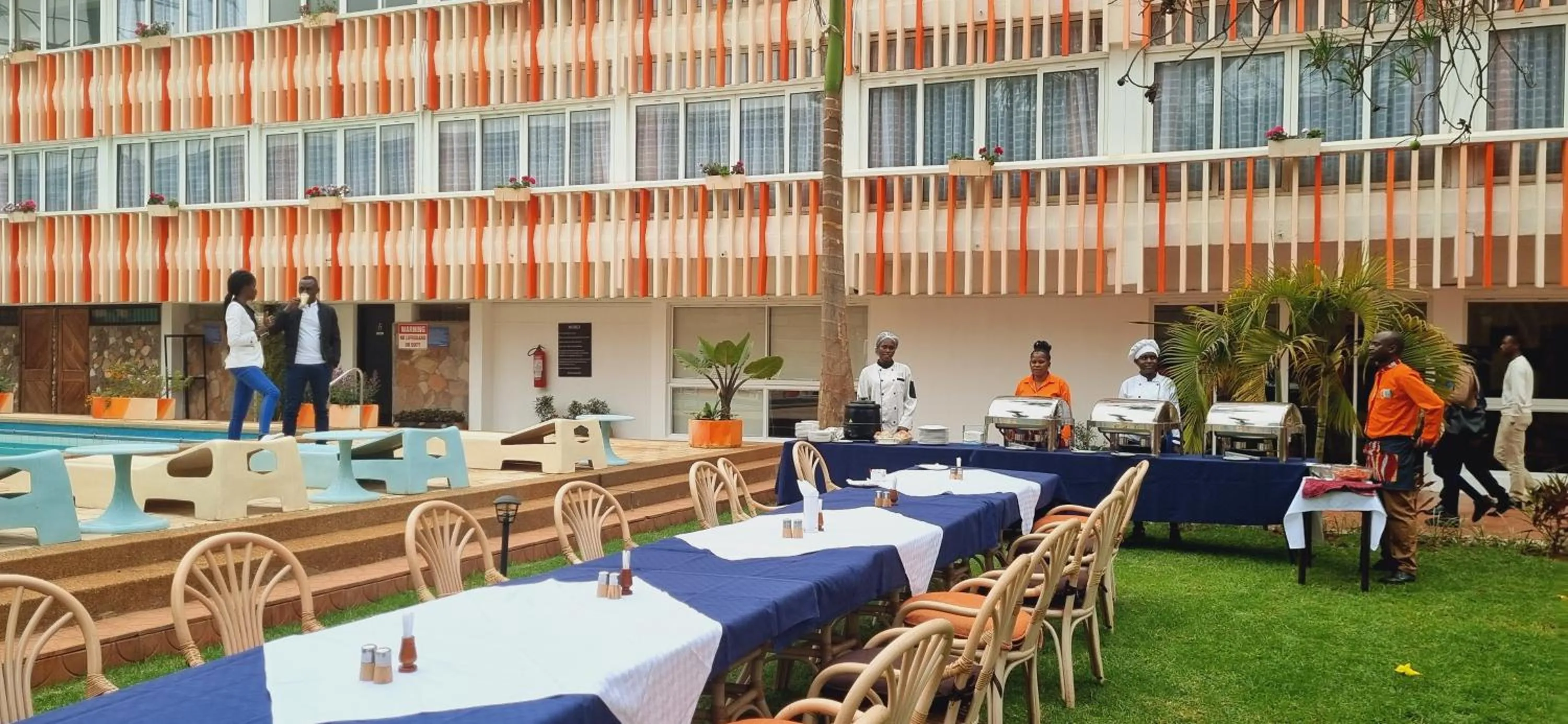Garden view in Hotel Boulevard Nairobi, City Centre CBD
