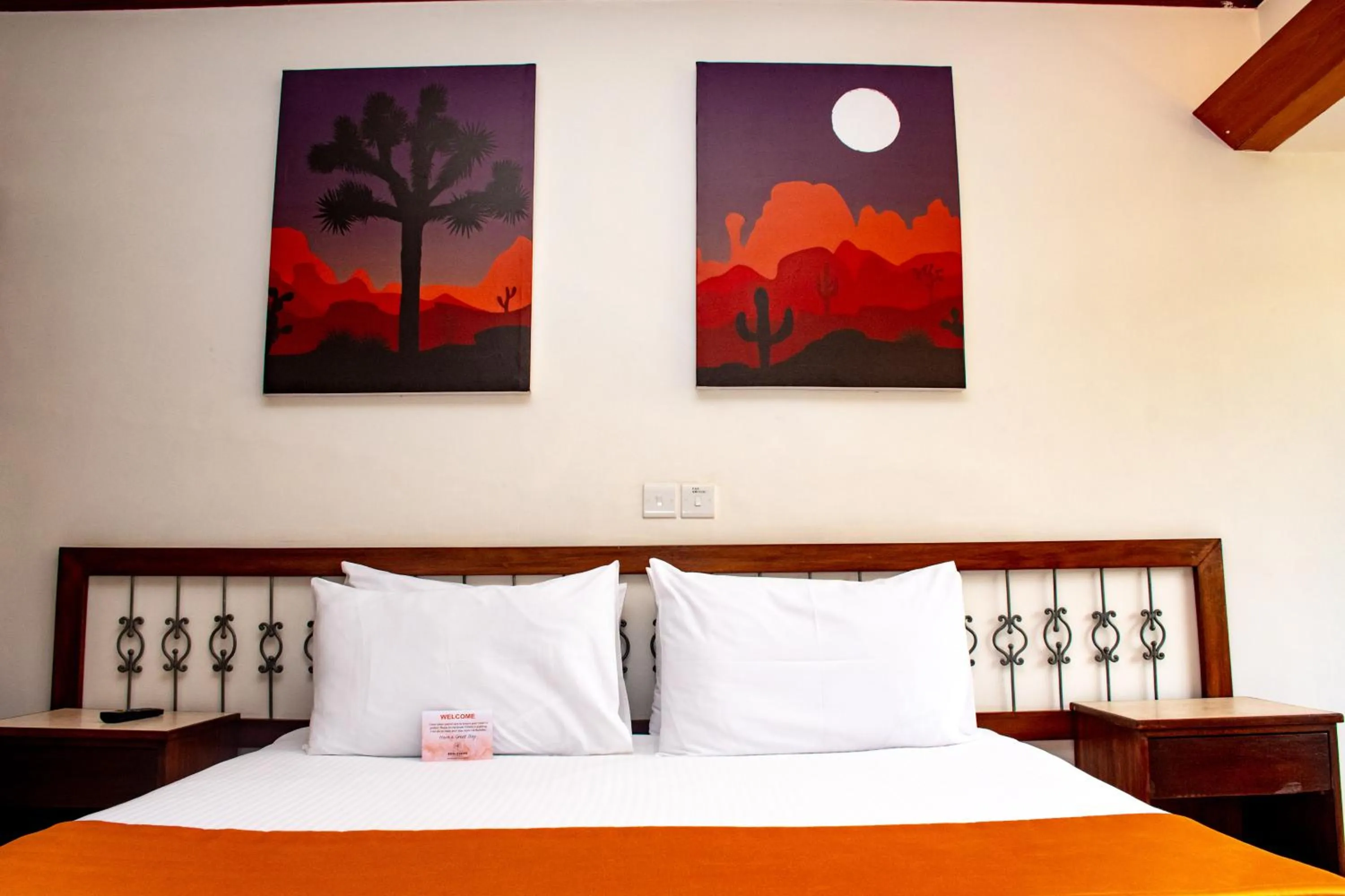 Decorative detail, Bed in Hotel Boulevard Nairobi, City Centre CBD