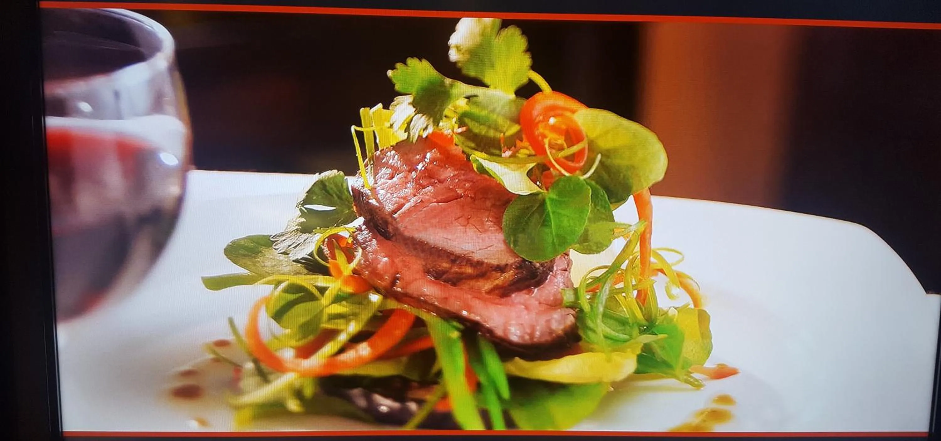 Food close-up in National Palace Wine & Spa Hotel