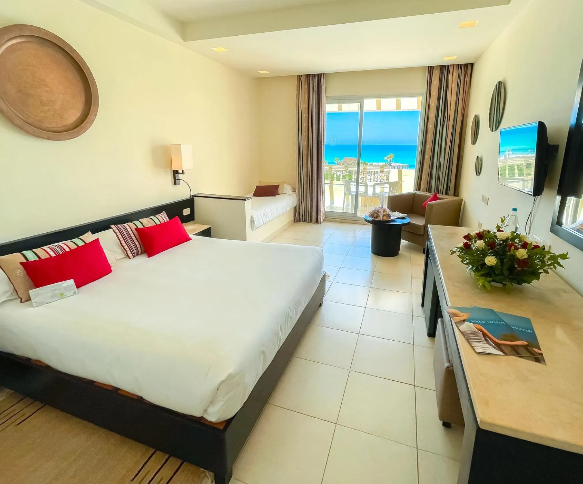 View (from property/room), Bed in Vincci Dar Midoun