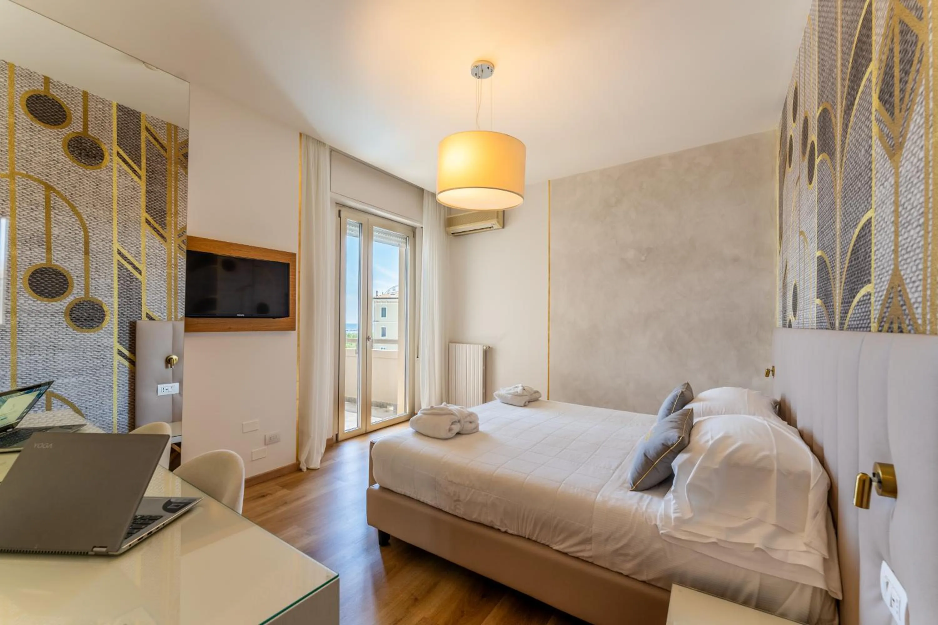 Bed in UNAHOTELS Imperial Sport Hotel