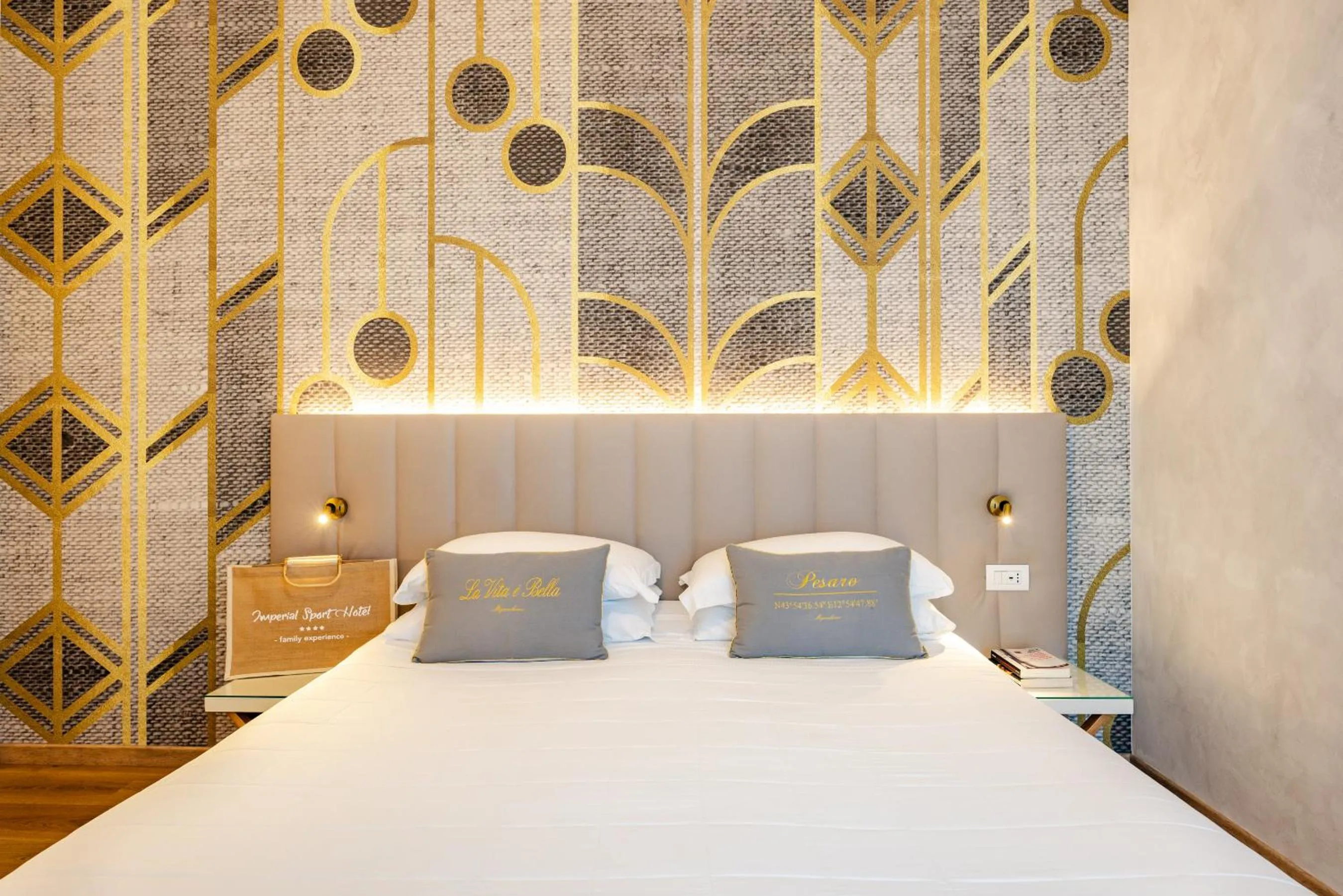 Bed in UNAHOTELS Imperial Sport Hotel