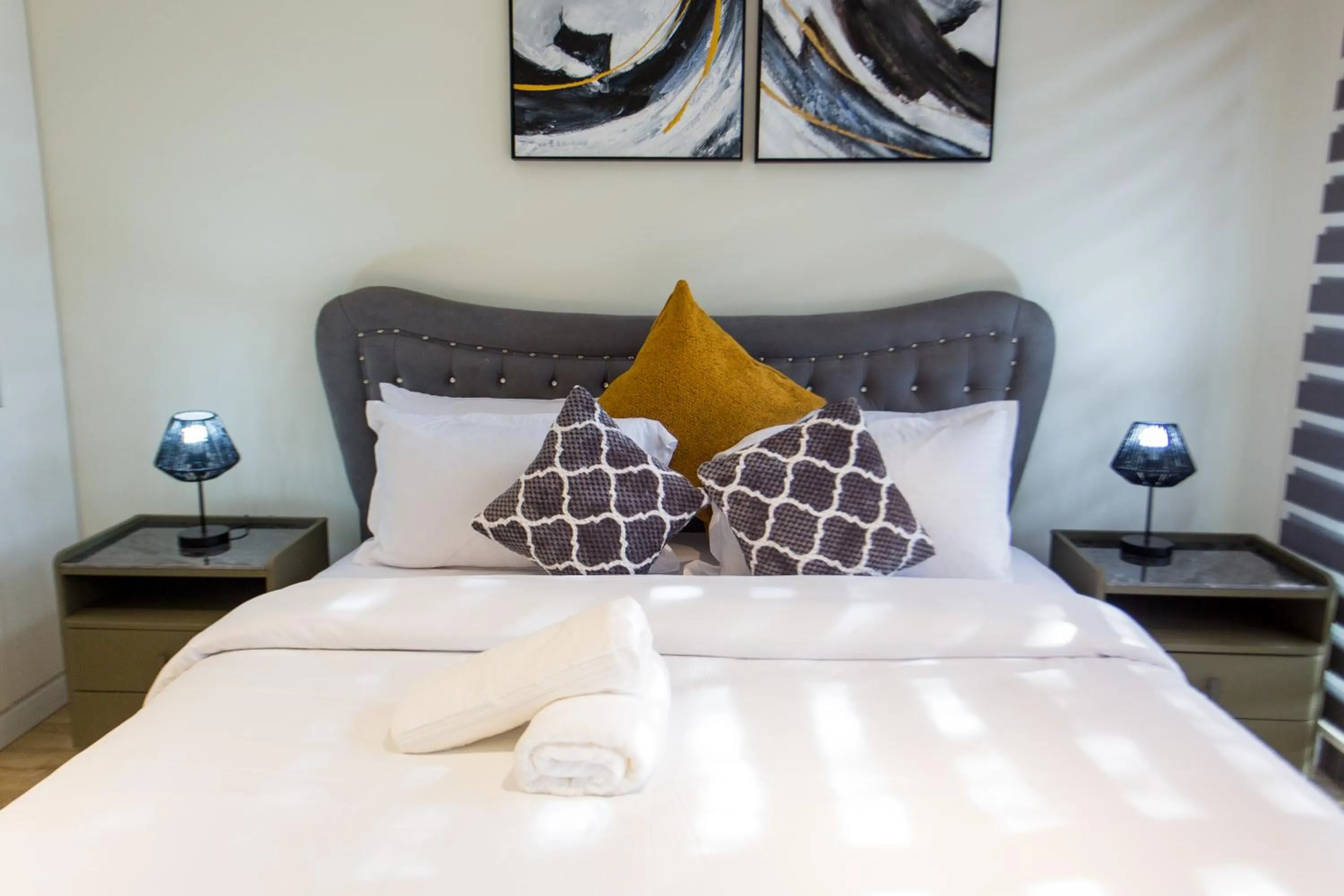 Bedroom, Bed in Accra Luxury Apartments @ Pearl