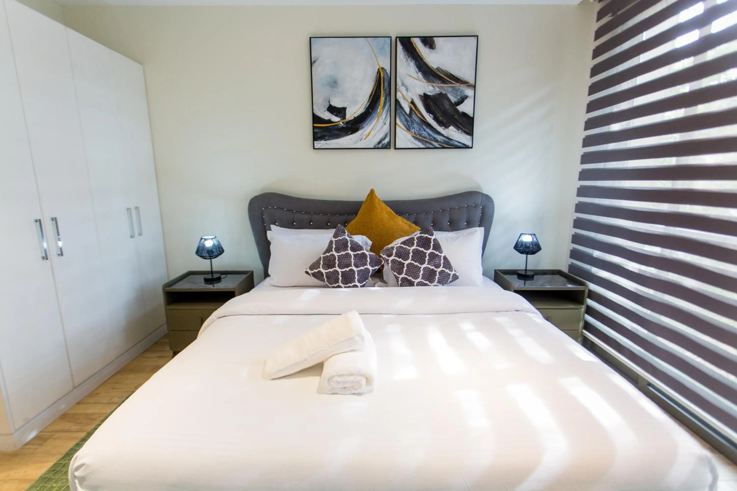 Bedroom, Bed in Accra Luxury Apartments @ Pearl