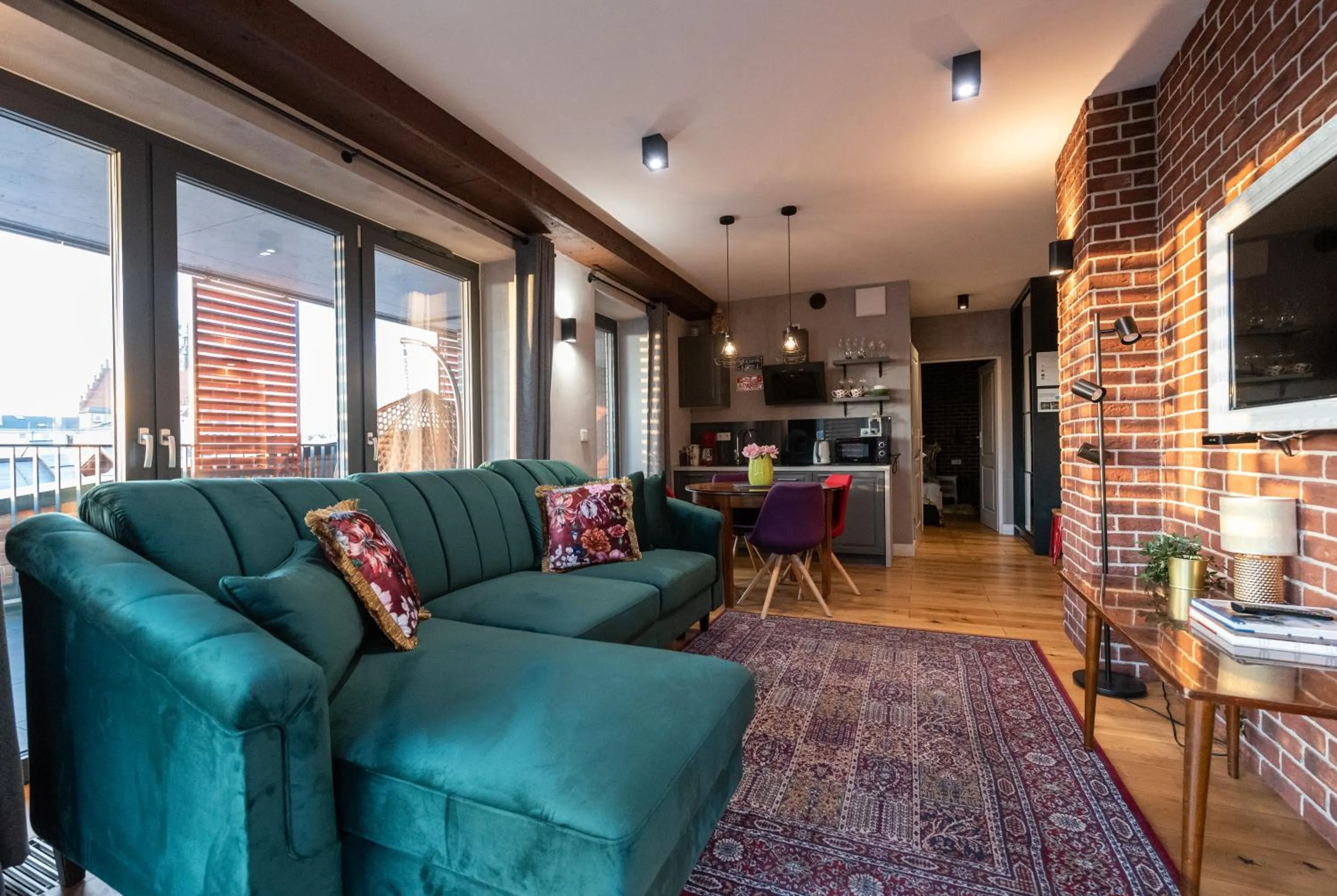 Living room in City Lights Kazimierz