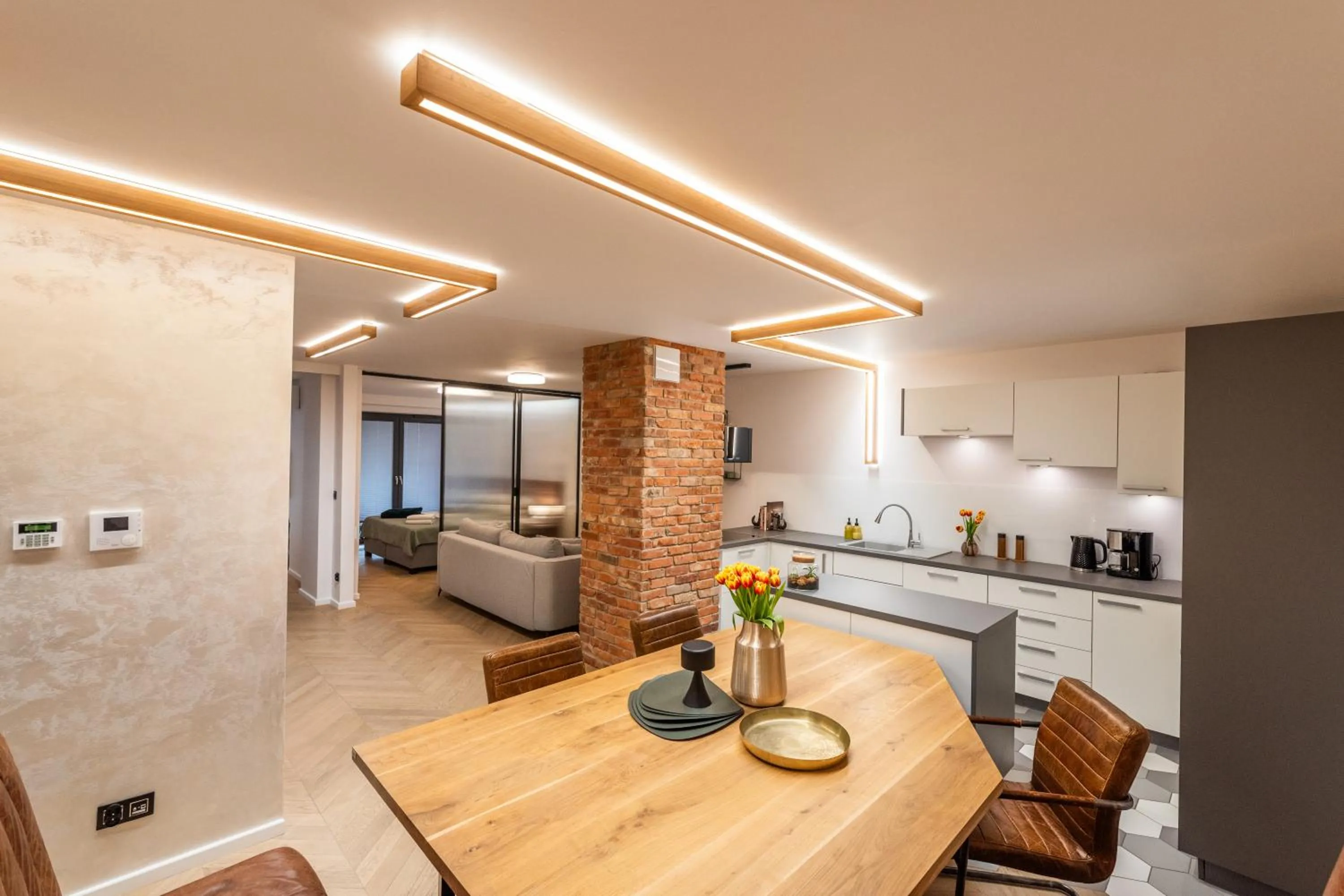 Living room in City Lights Kazimierz