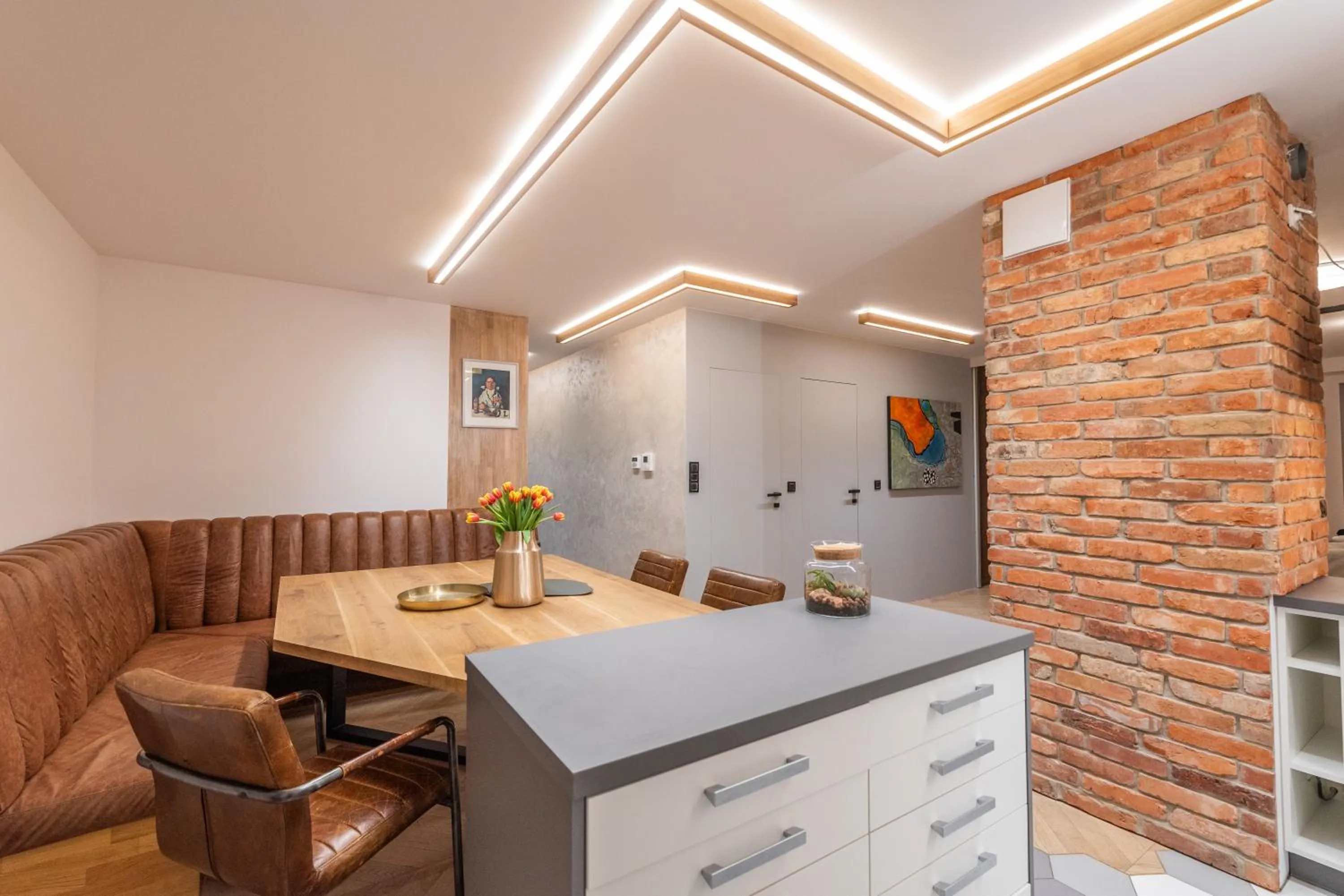 Living room in City Lights Kazimierz