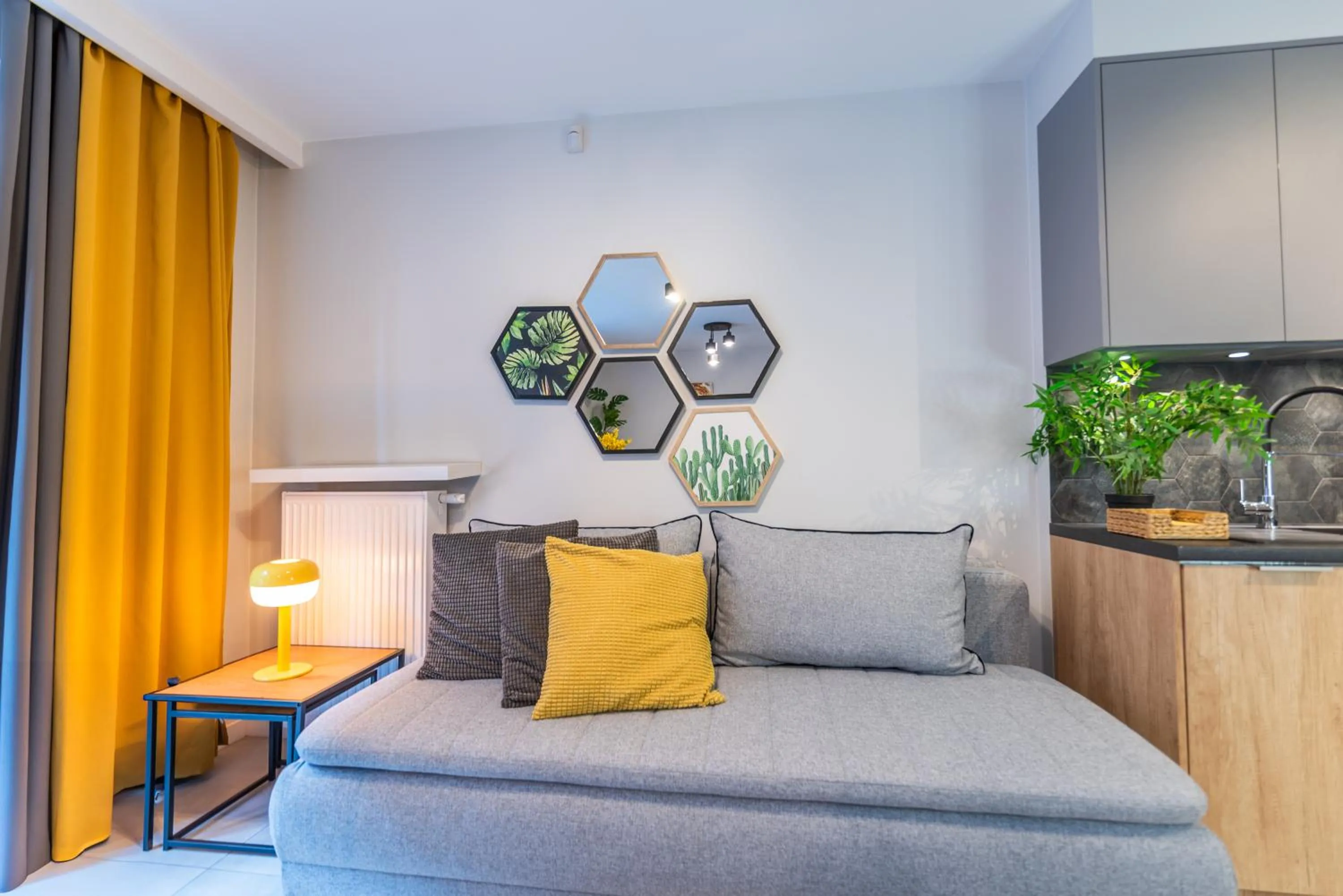 Living room in City Lights Kazimierz