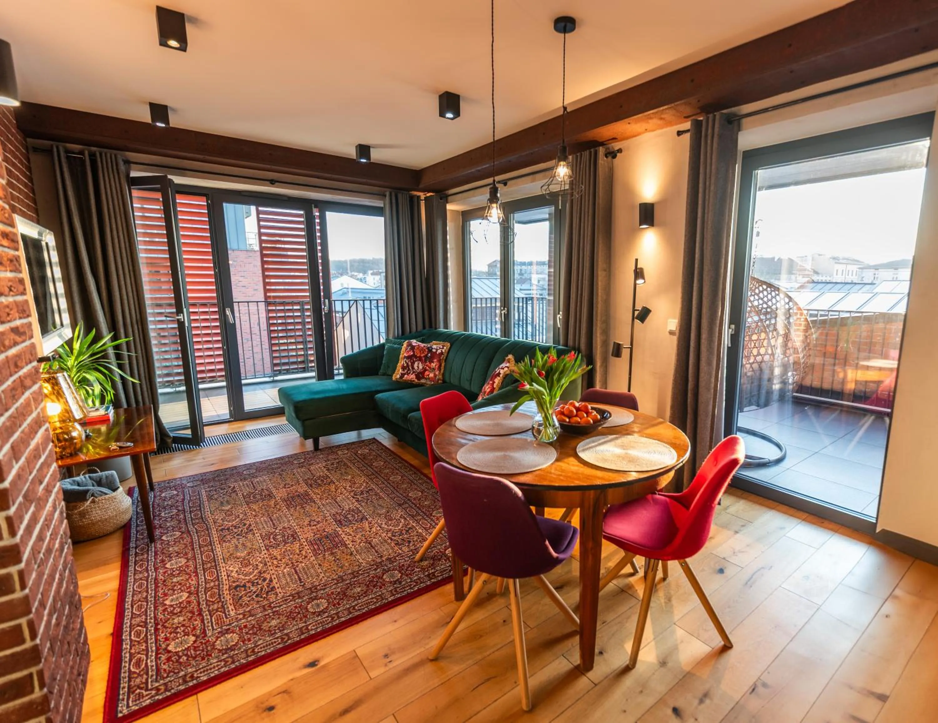 Living room in City Lights Kazimierz