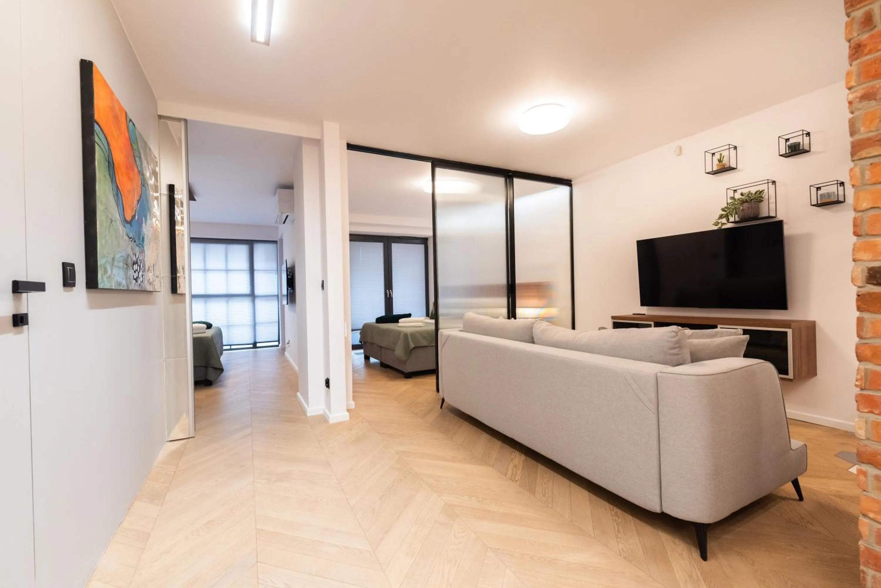 Living room in City Lights Kazimierz