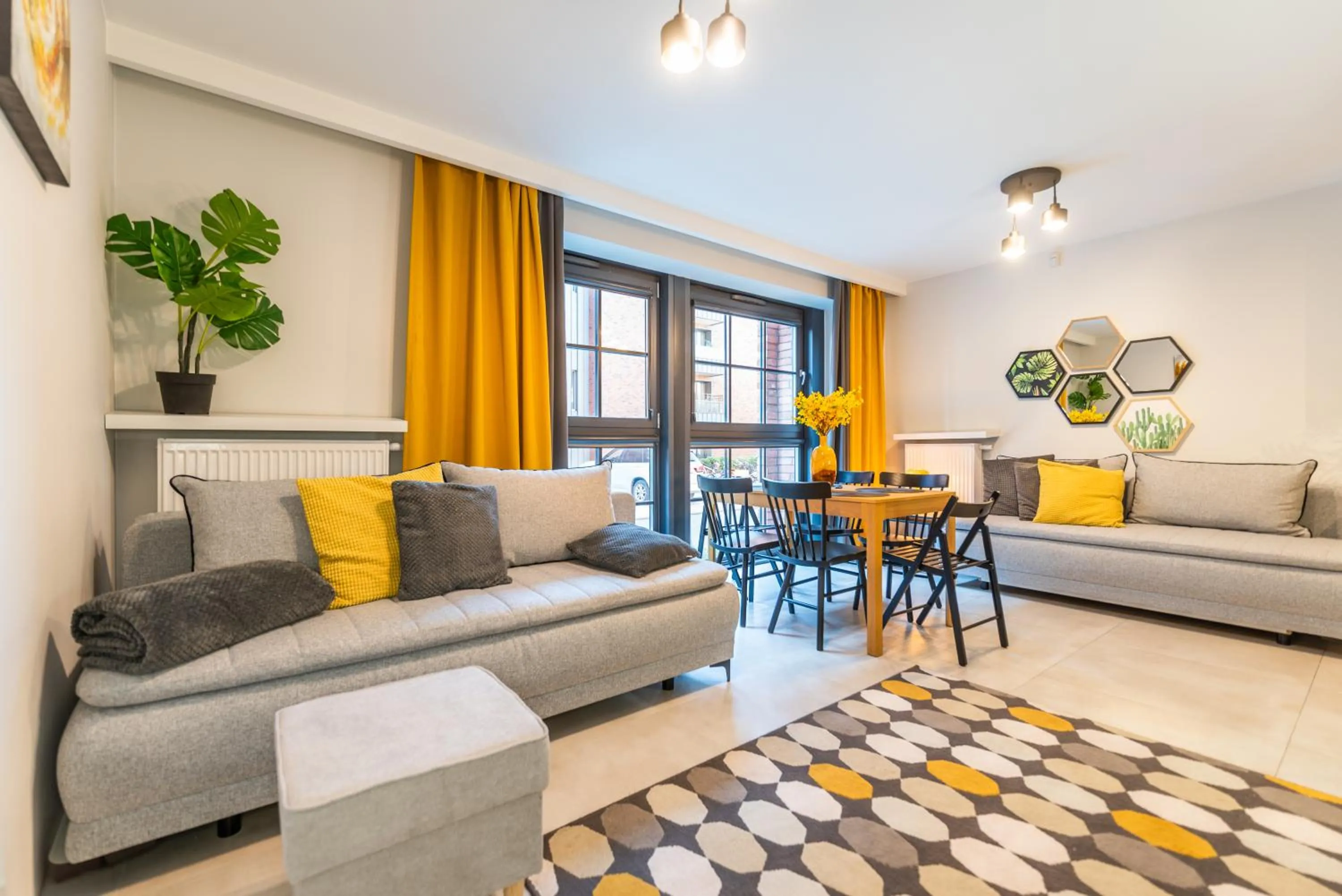 Living room in City Lights Kazimierz