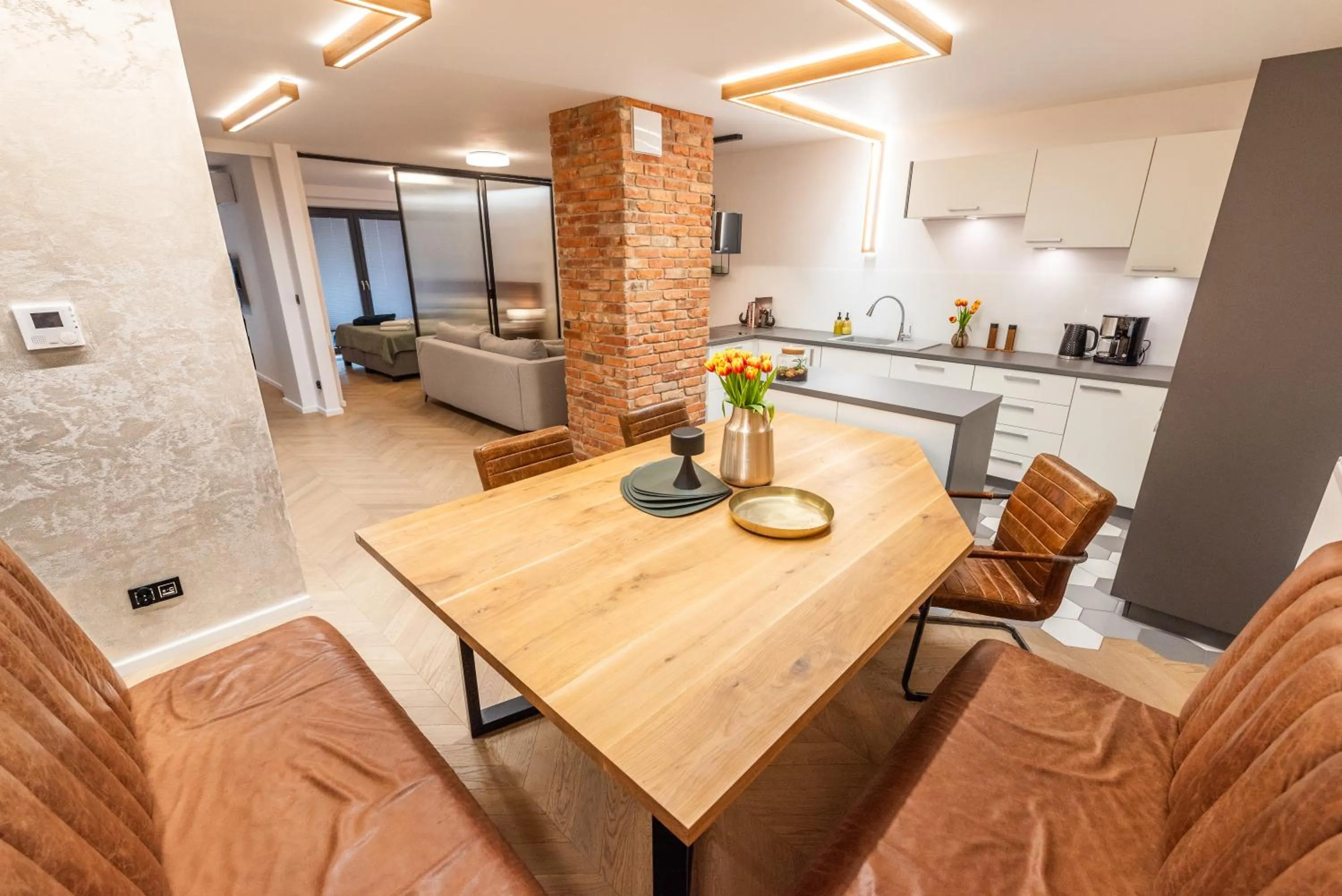 Living room in City Lights Kazimierz