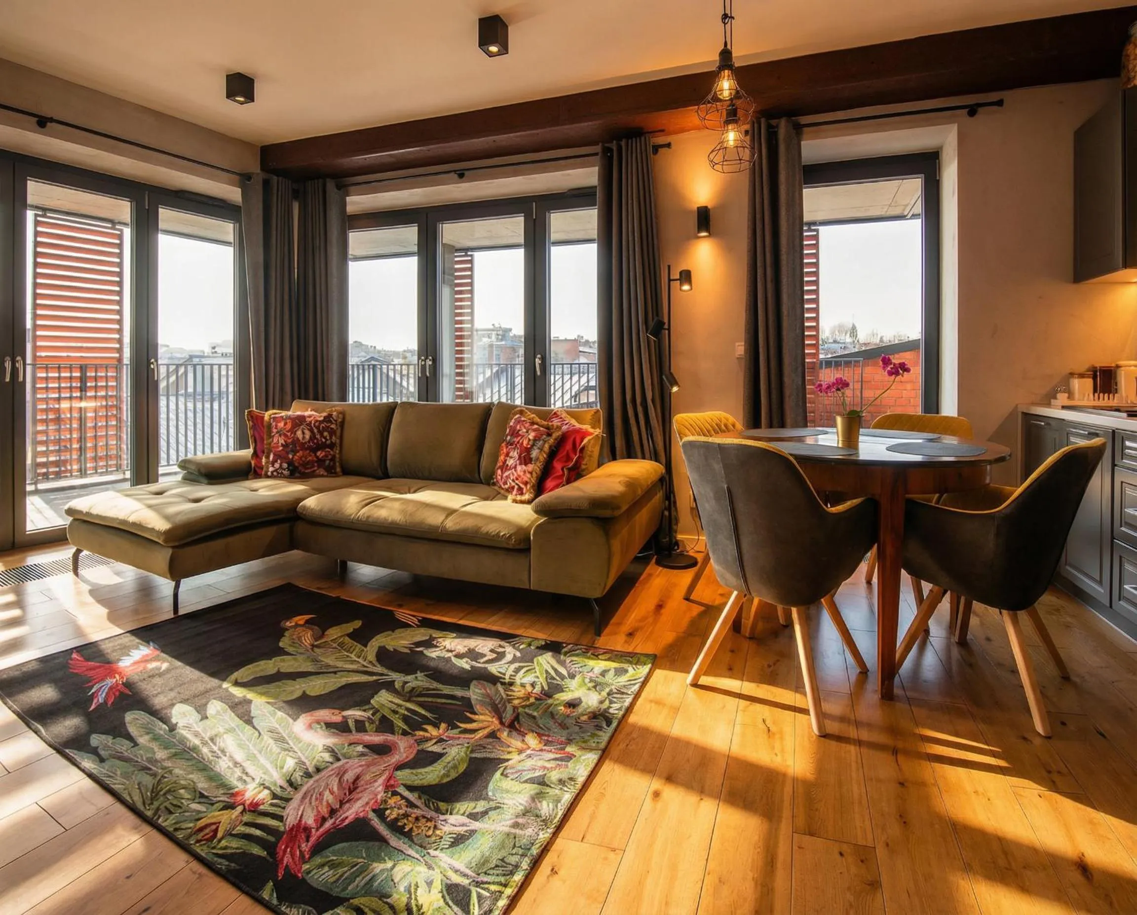 Living room in City Lights Kazimierz