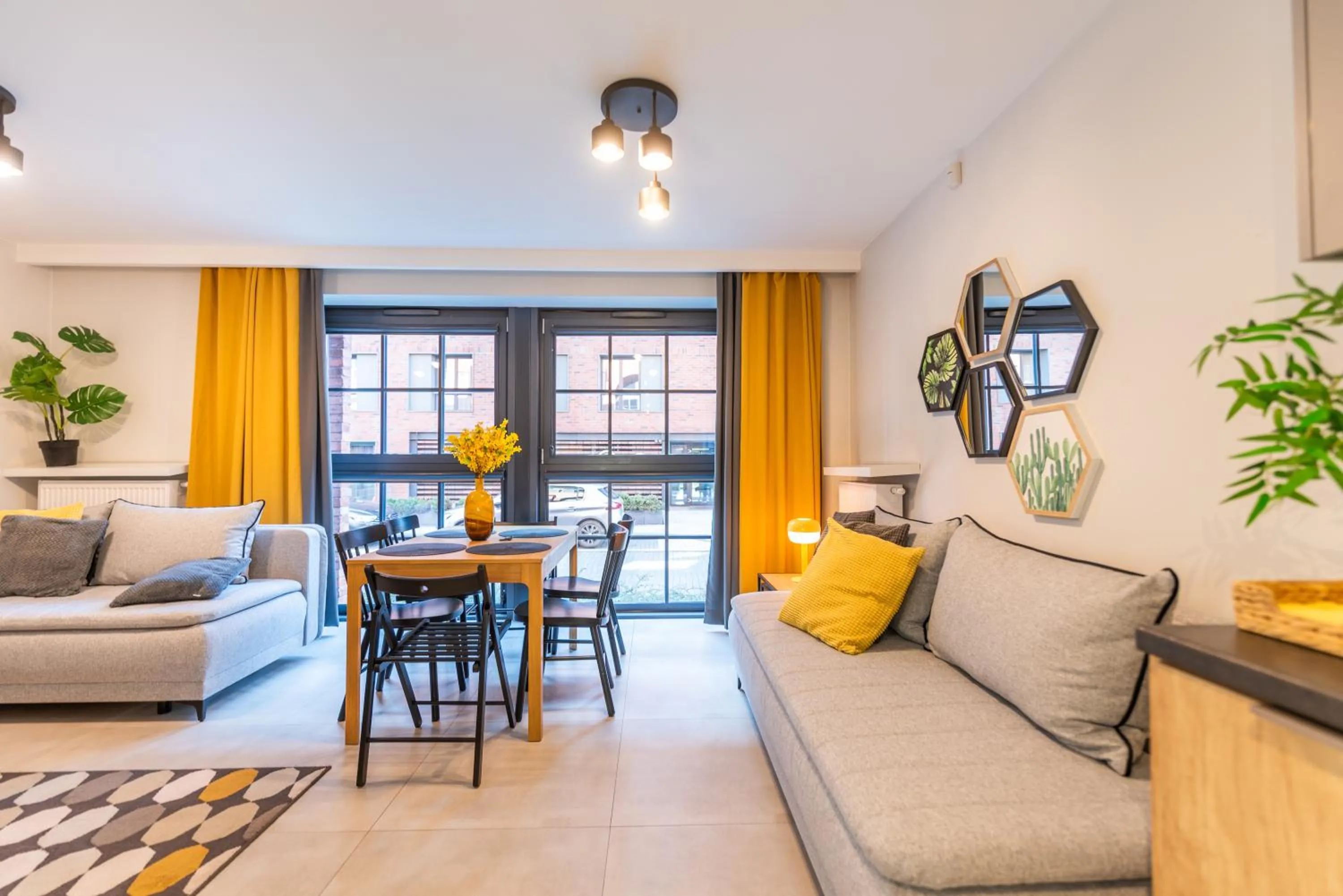 Living room in City Lights Kazimierz