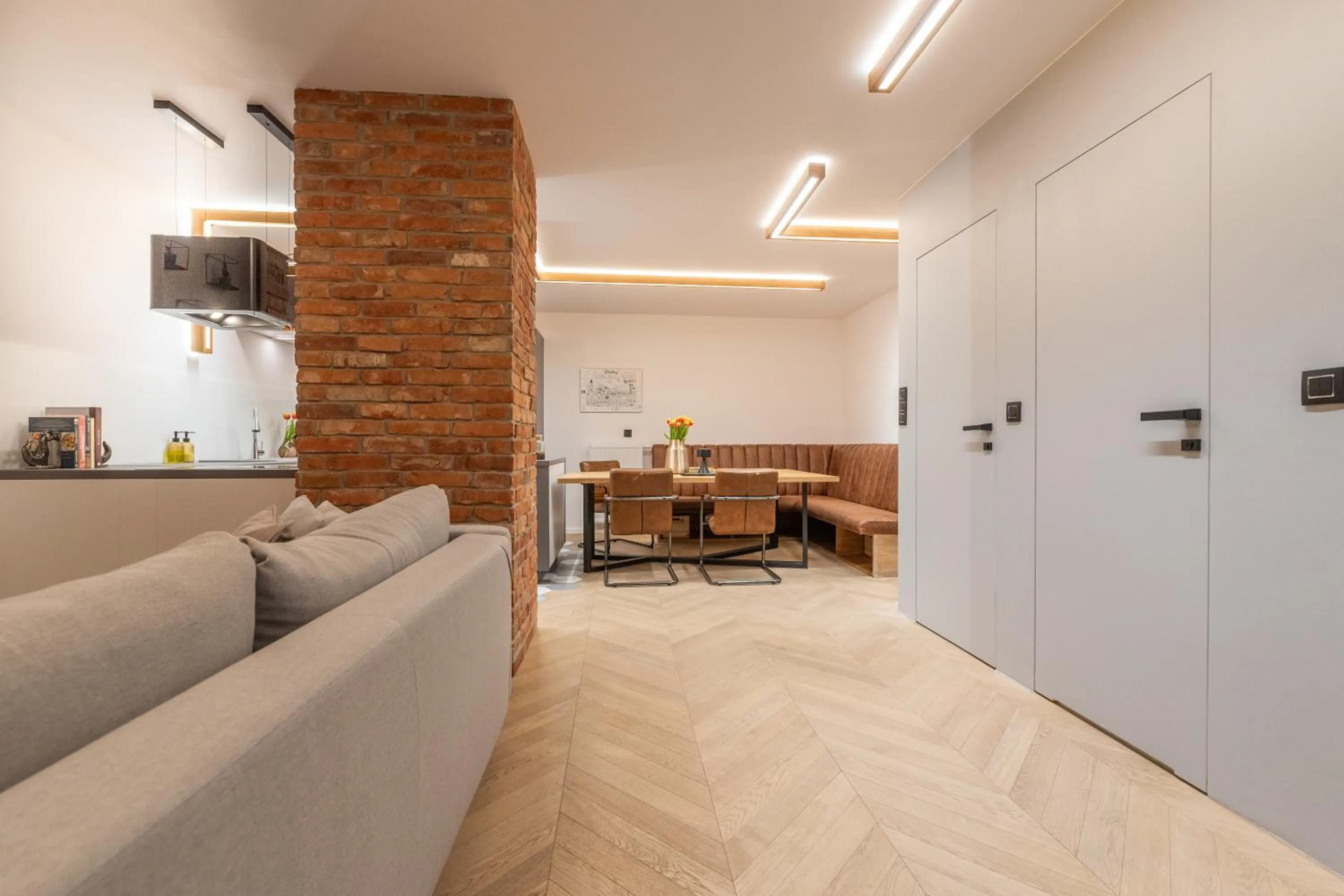 Living room in City Lights Kazimierz