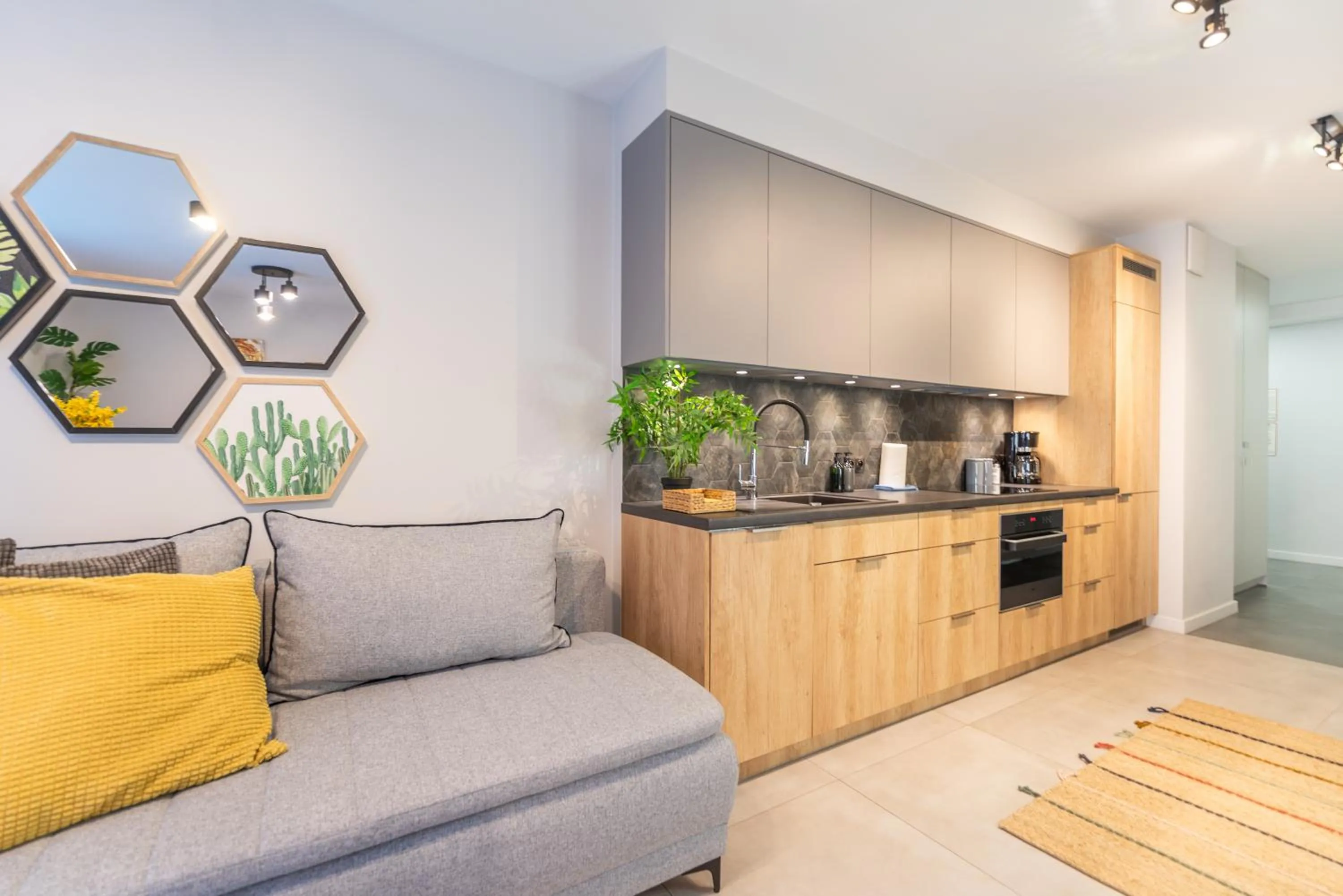 Living room in City Lights Kazimierz