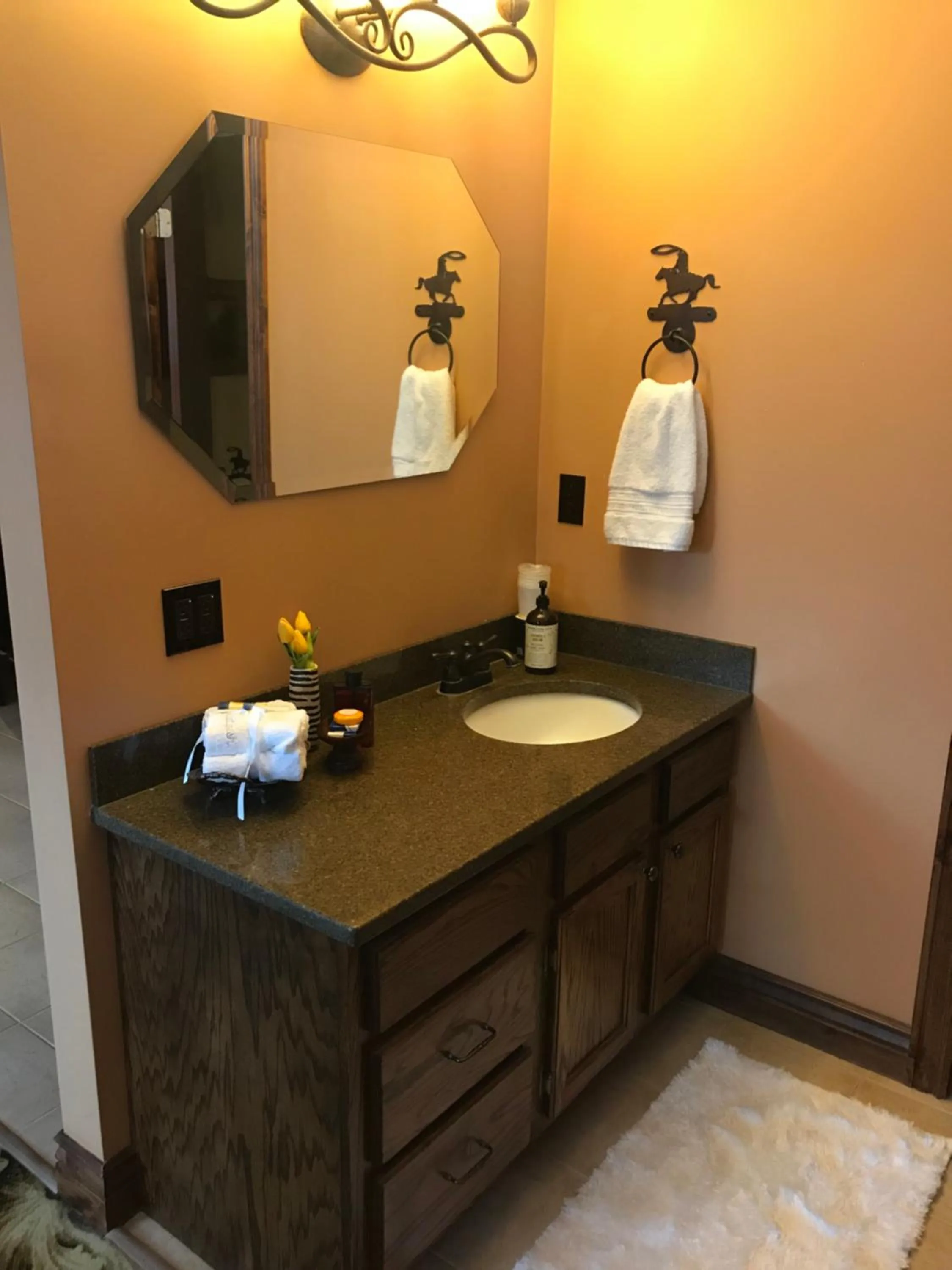 Bathroom in Caldwell Messenger Suites