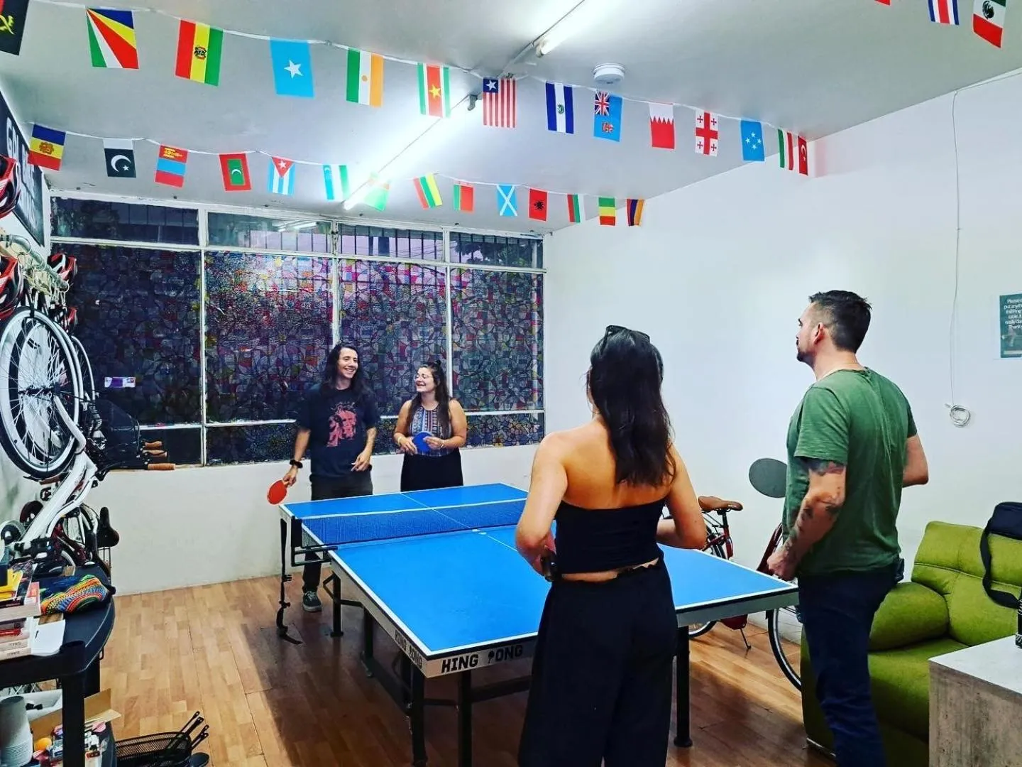 Table tennis in Leveli Coliving