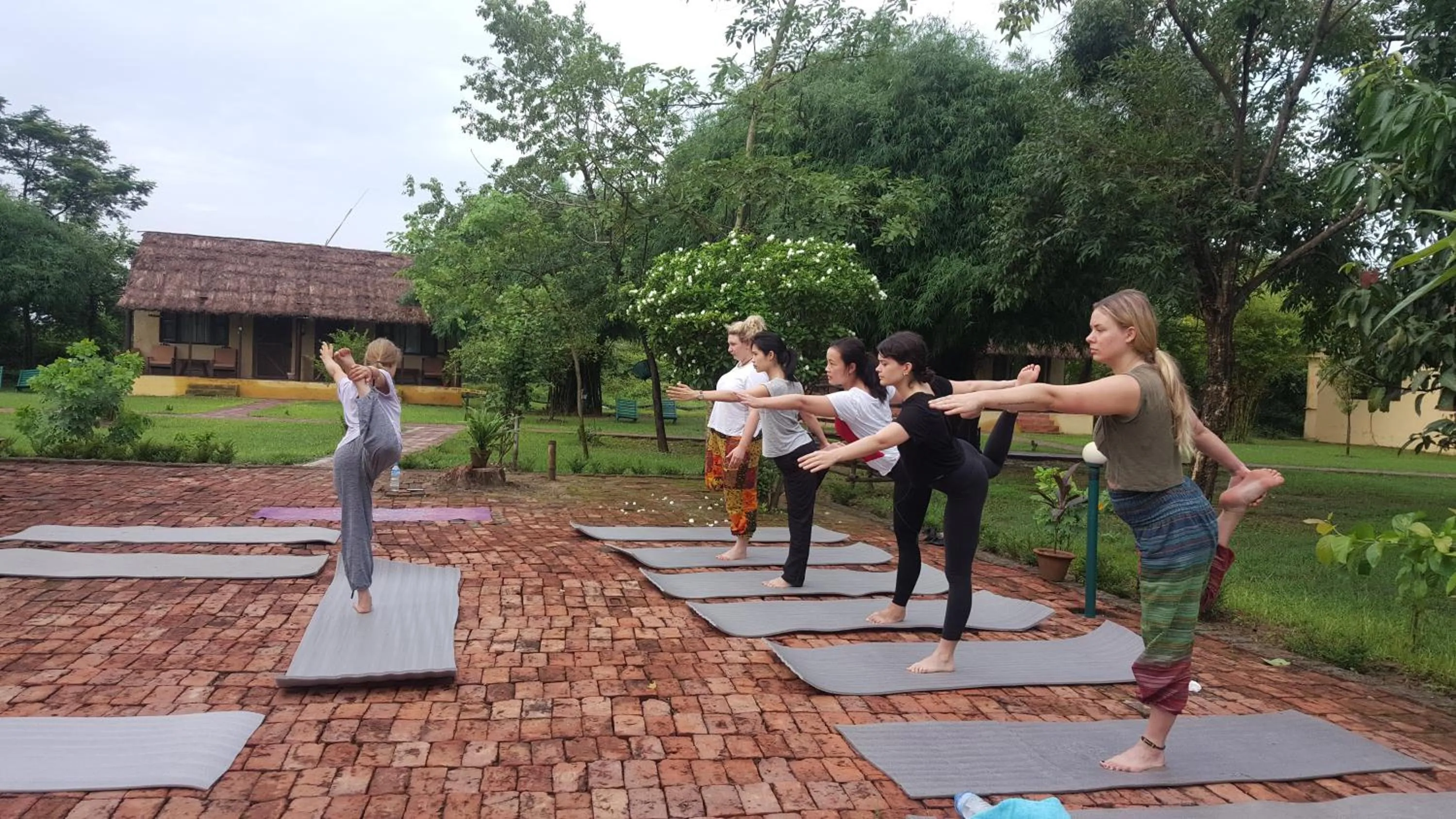 People in Lumbini Buddha Garden Resort