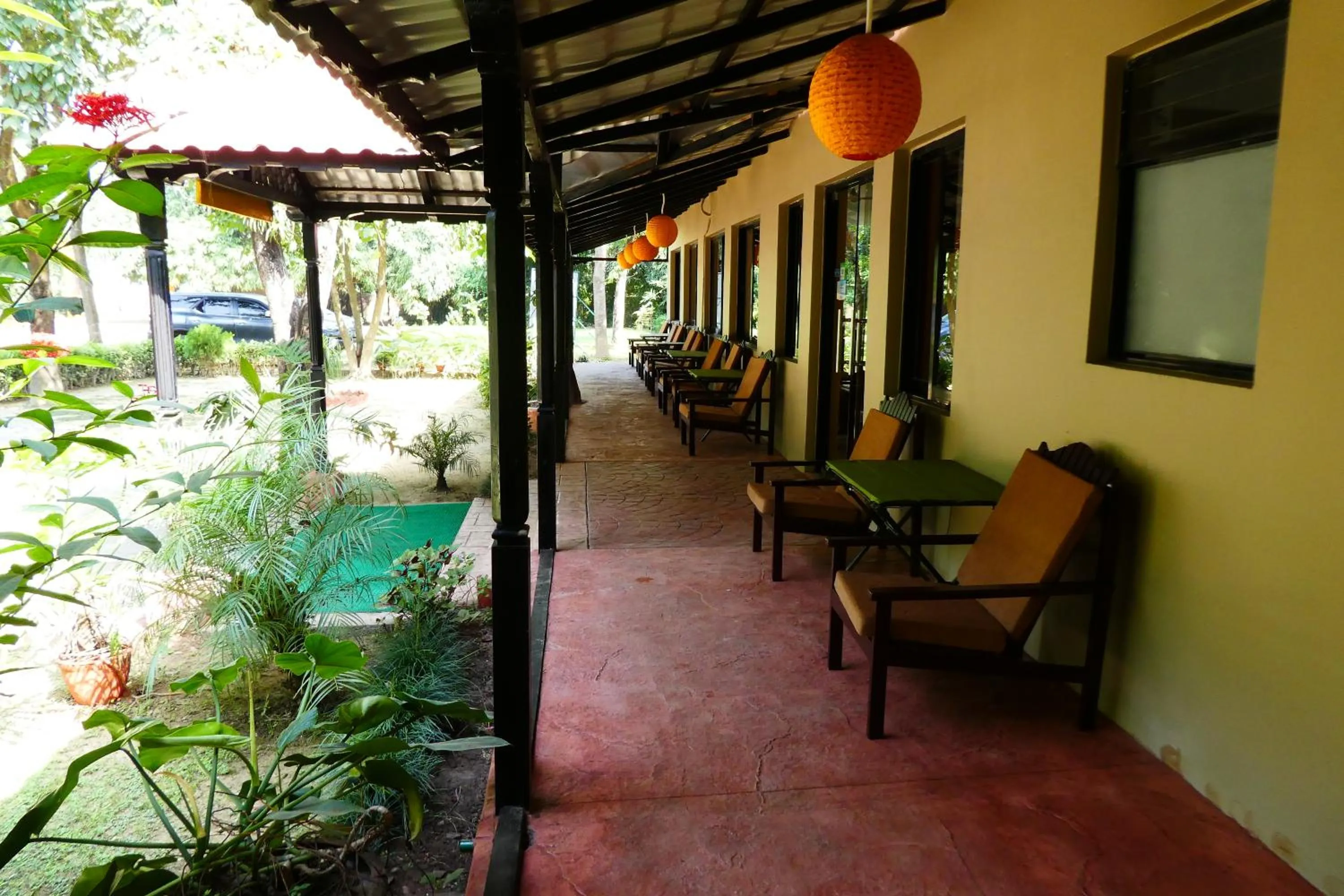 Patio in Lumbini Buddha Garden Resort