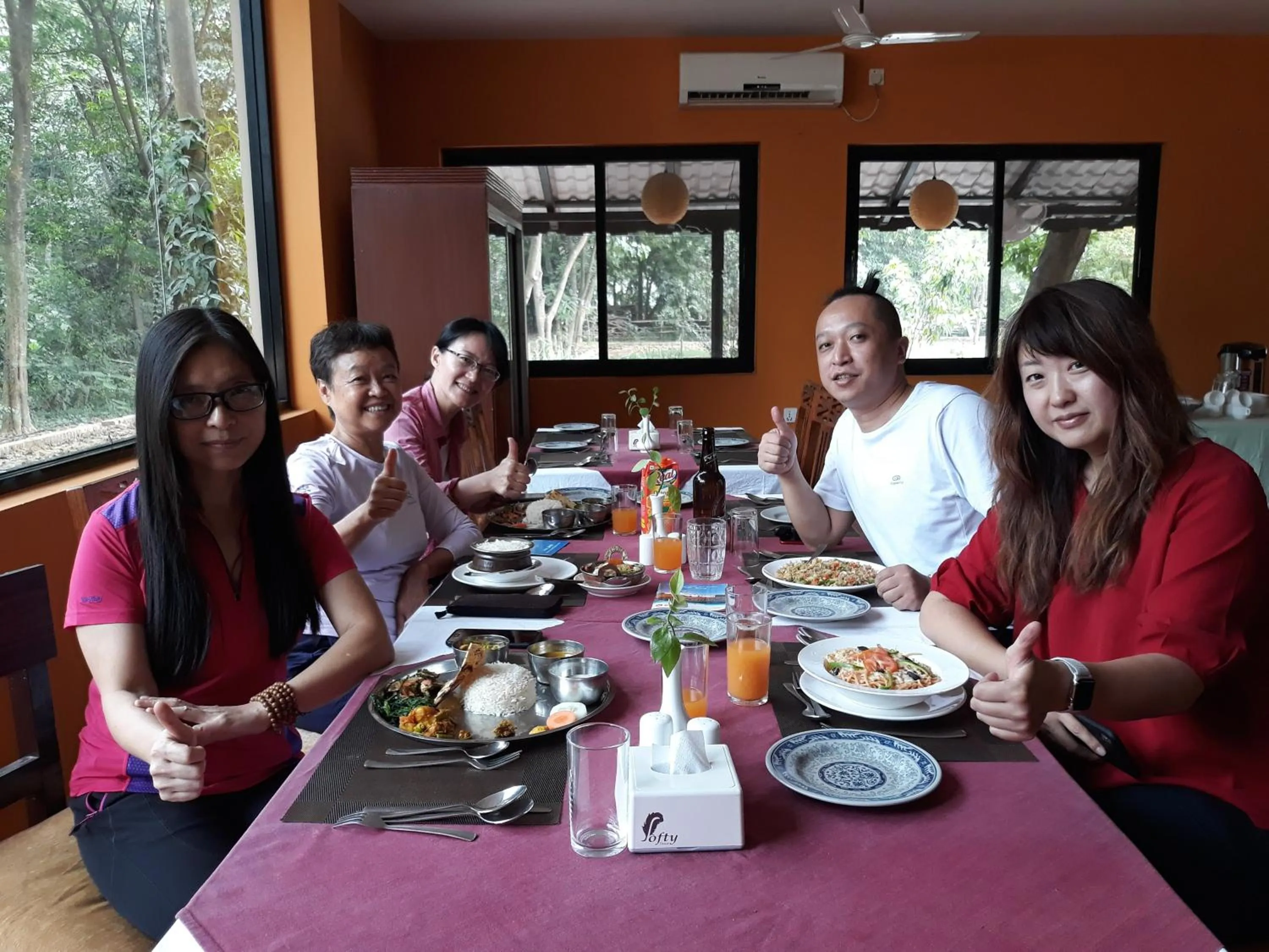 People in Lumbini Buddha Garden Resort