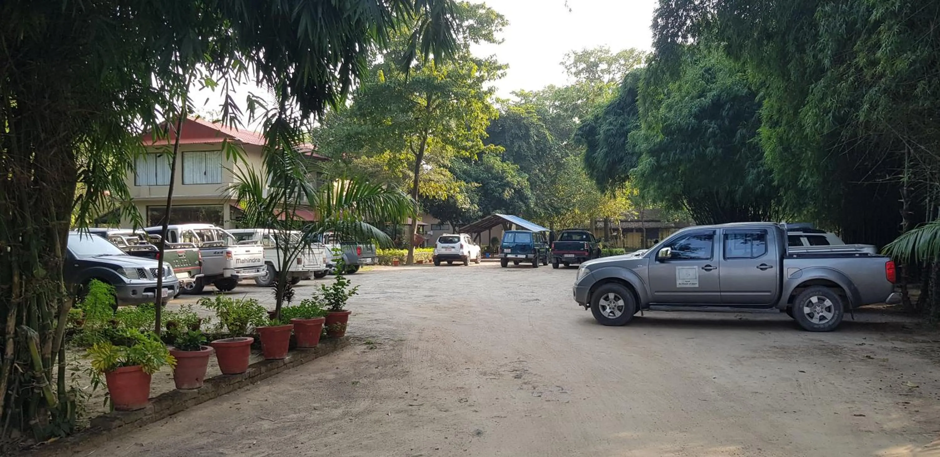 Parking in Lumbini Buddha Garden Resort