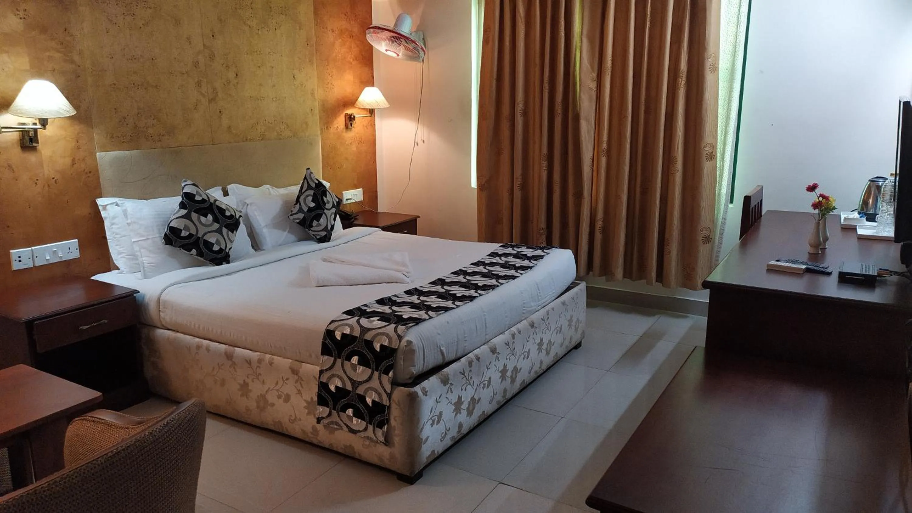 Bed in hotel bessota international