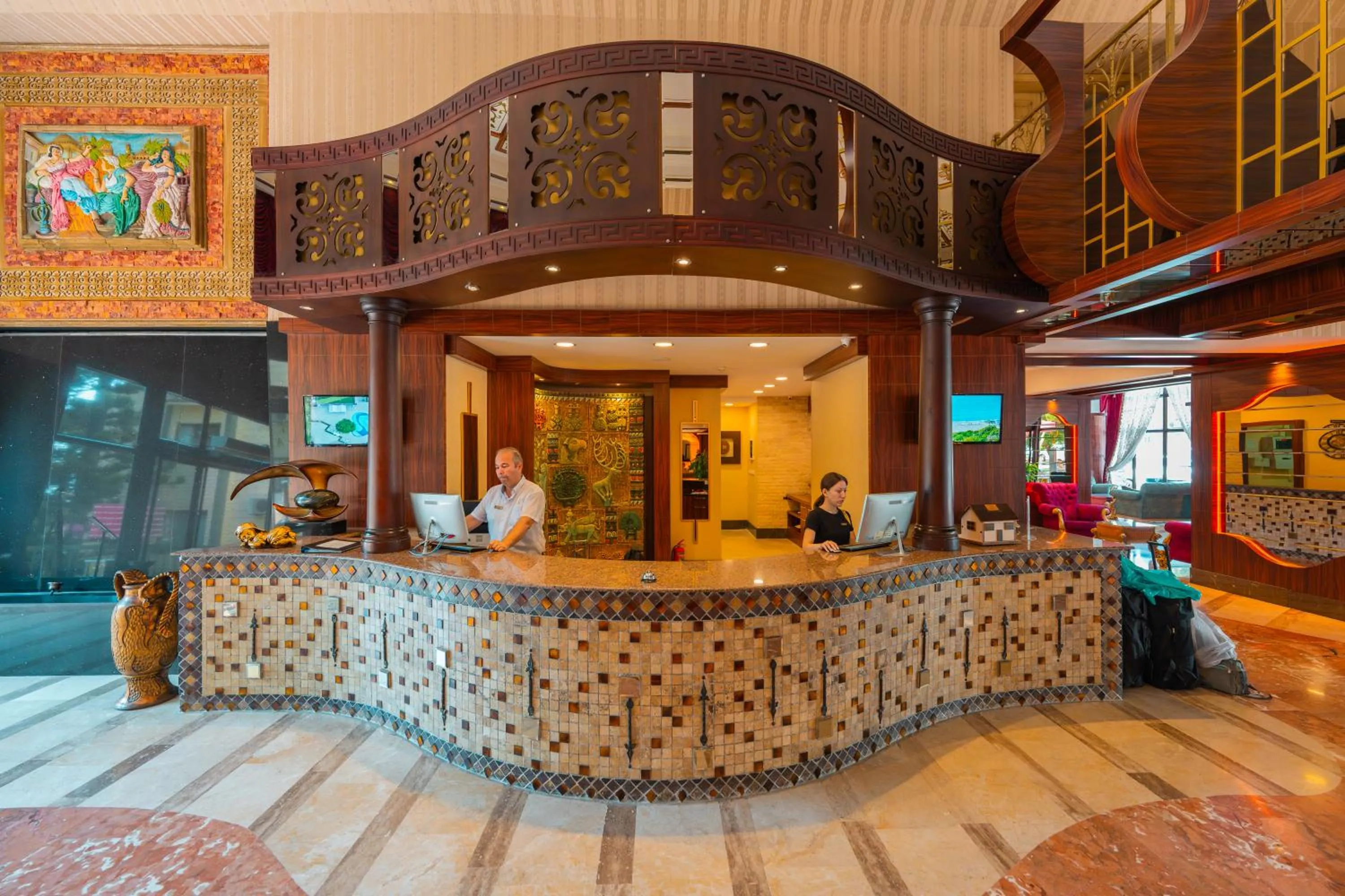 Lobby or reception in Oz Hotels Incekum Beach