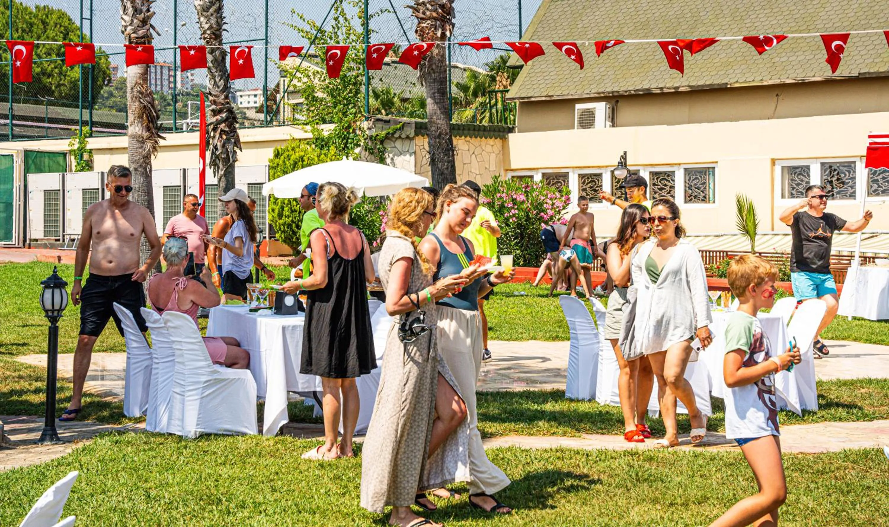 Garden view in Oz Hotels Incekum Beach