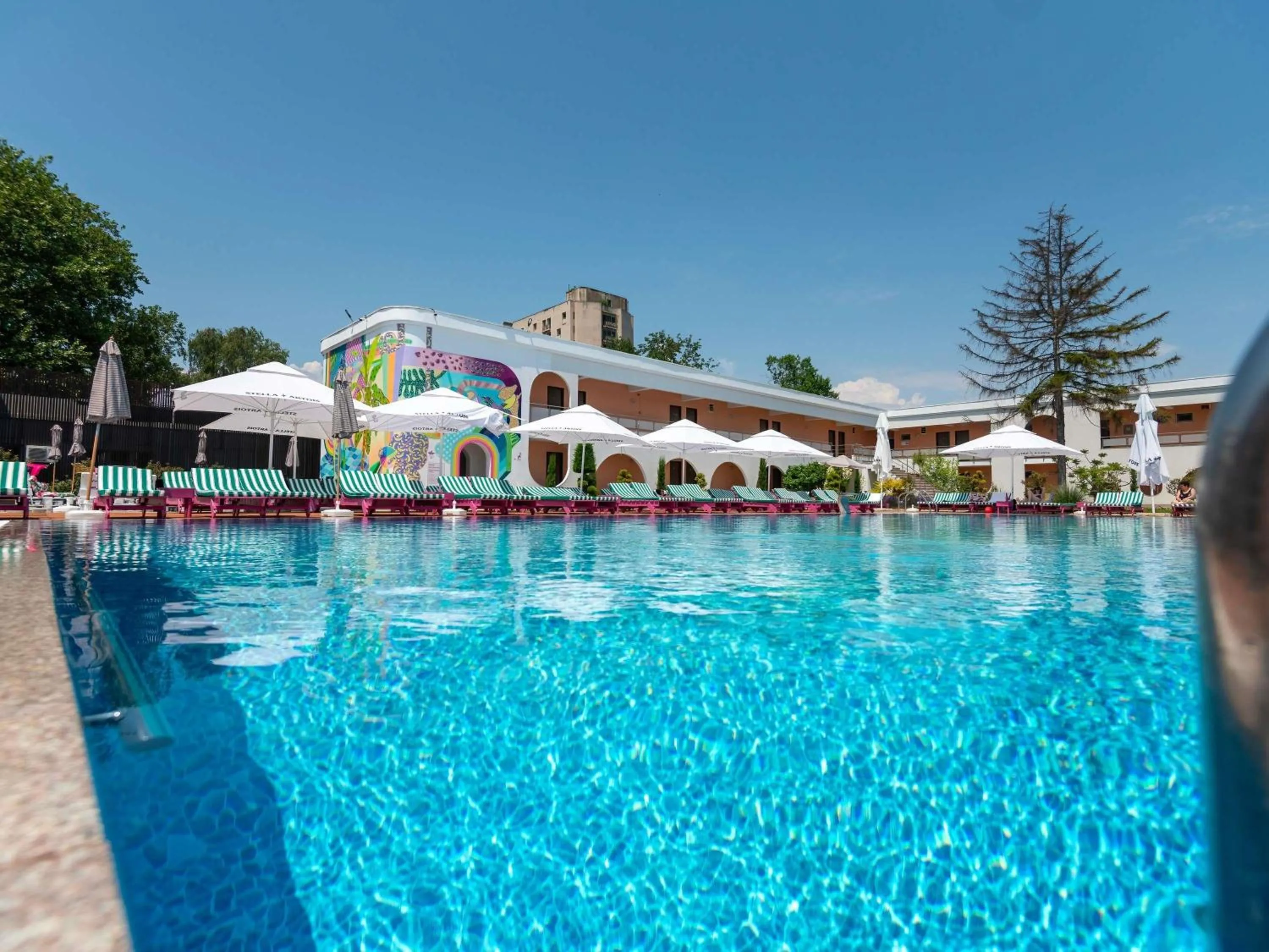 Pool view in ibis Styles Venus