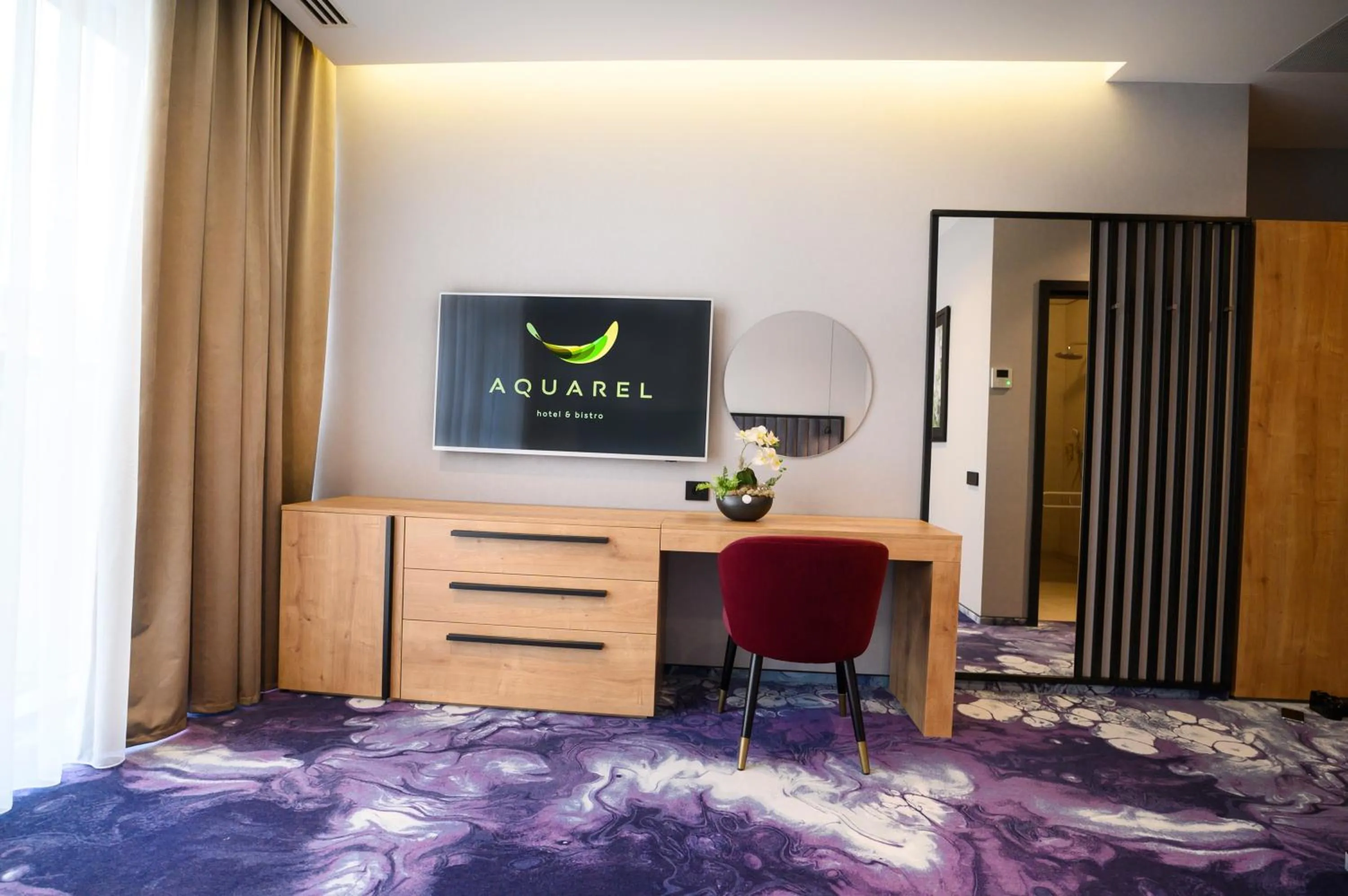 Communal lounge/ TV room in Hotel Boutique Aquarel