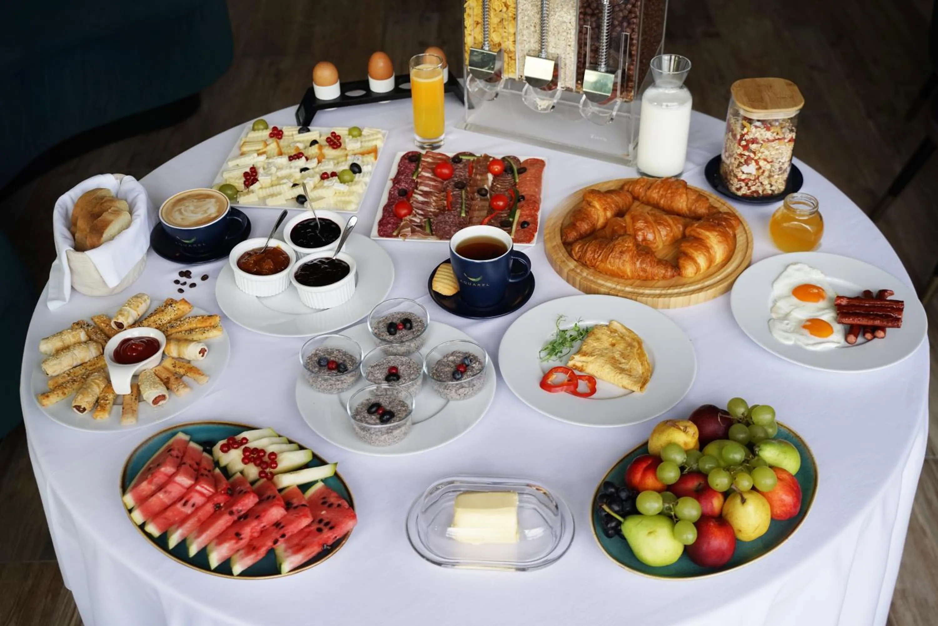 Buffet breakfast in Hotel Boutique Aquarel