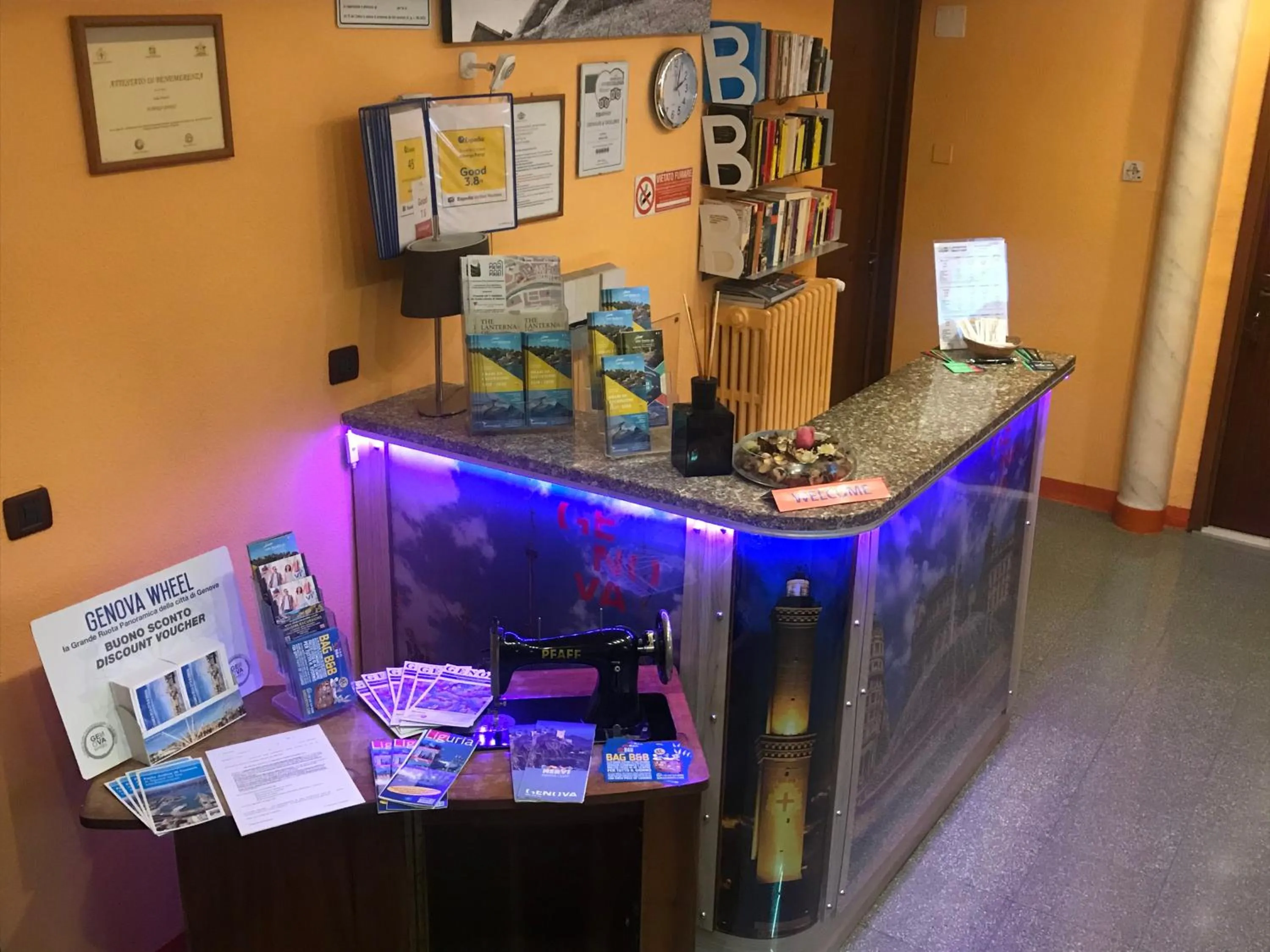 Lobby or reception in Albergo Parigi
