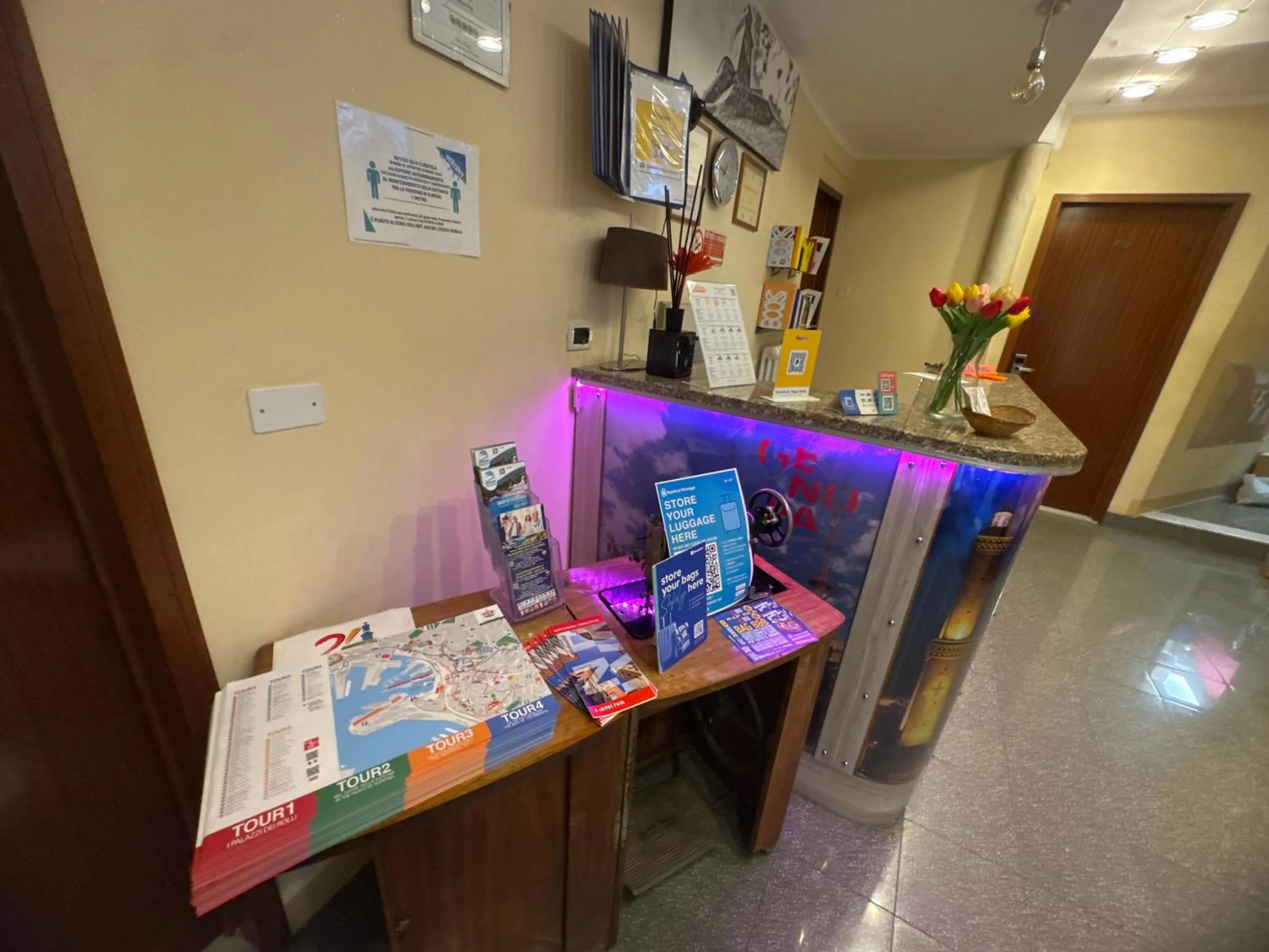 Lobby or reception in Albergo Parigi