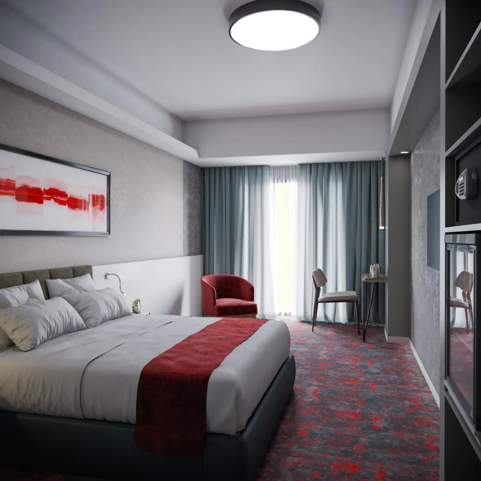 Bed in SPARK HOTEL RESIDENCE KONYA