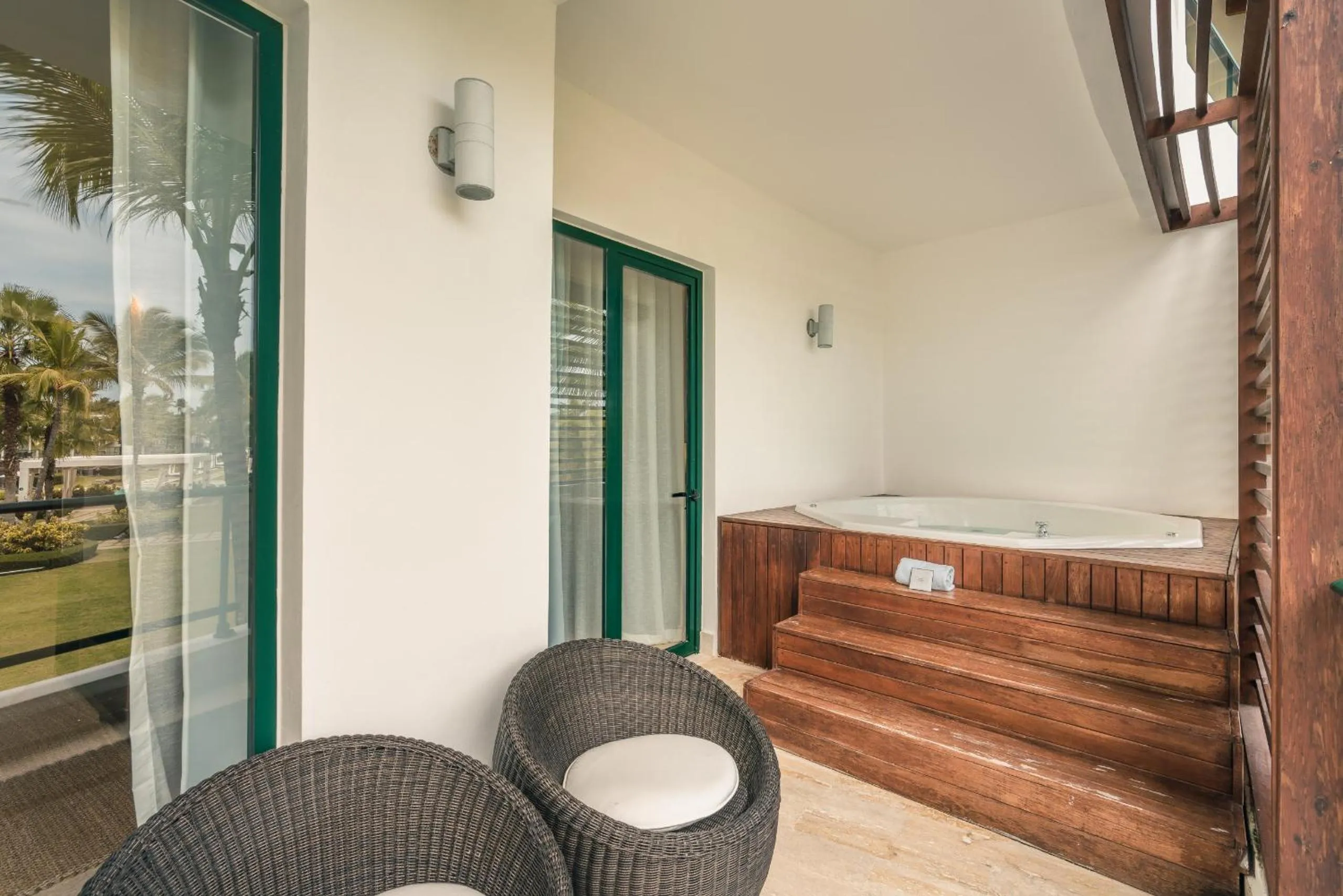 Bed in Go away to this charming apt at Sublime w private jacuzzi included