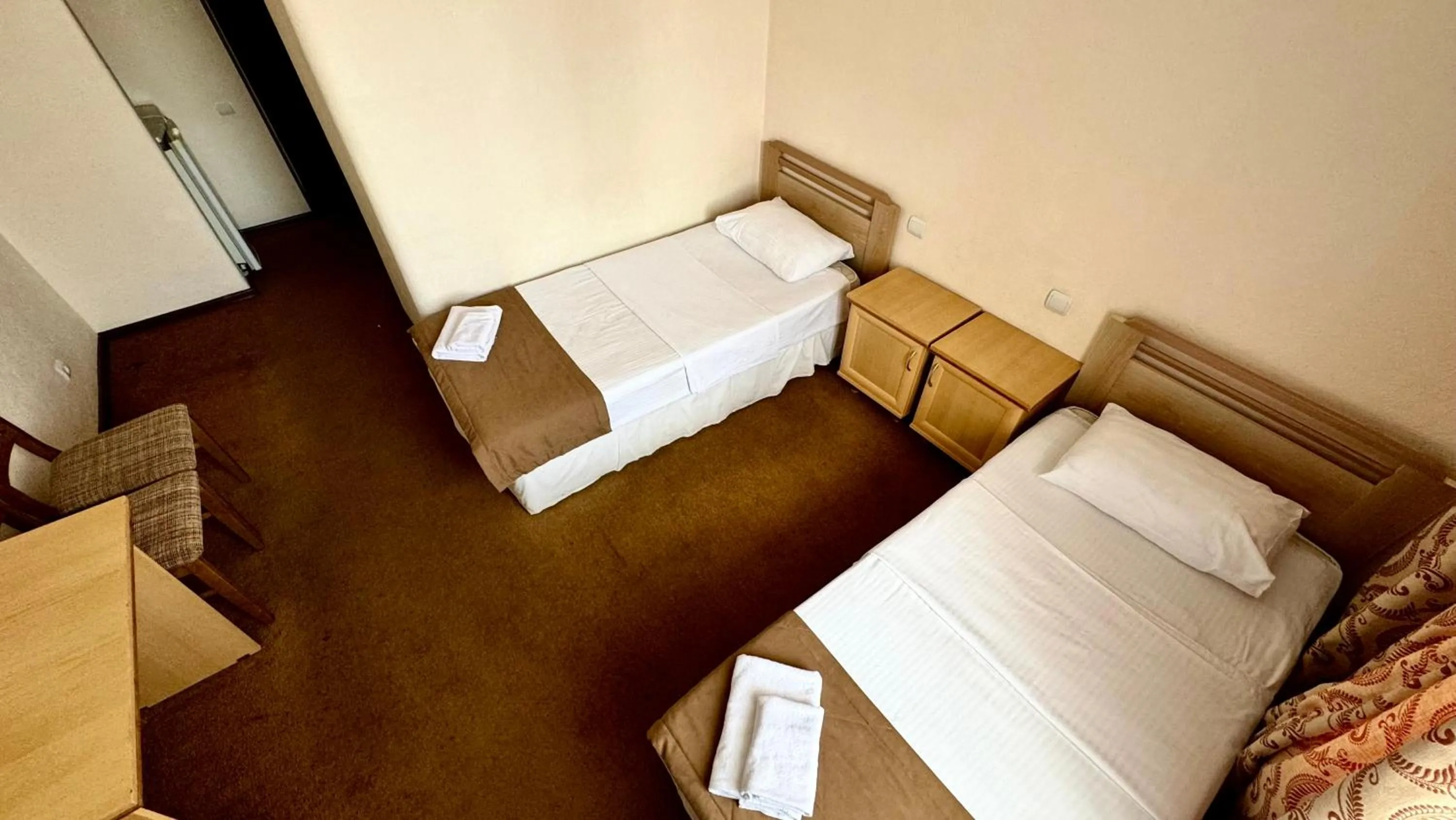 Bed in Hotel Zhambyl