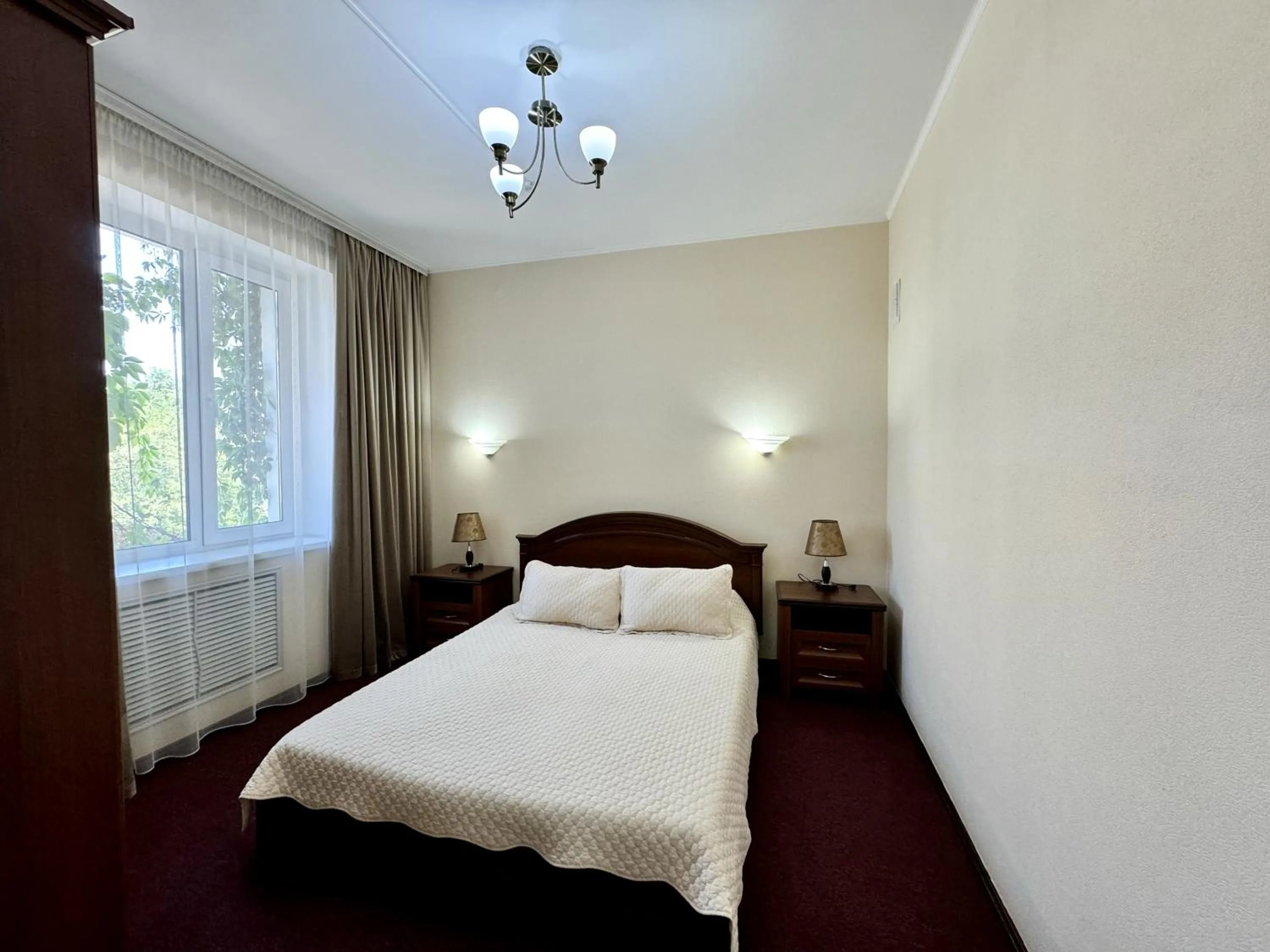 Bed in Hotel Zhambyl