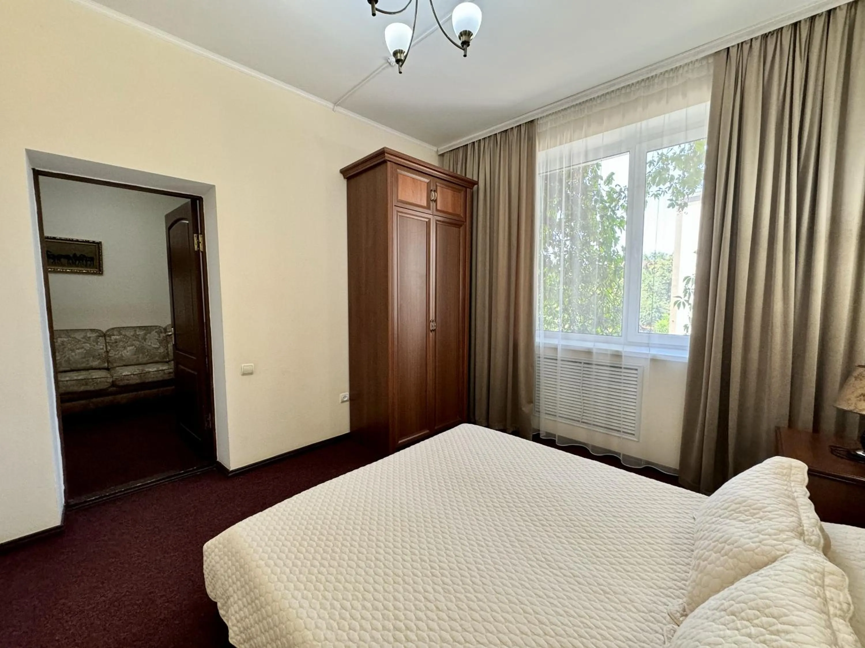 Bed in Hotel Zhambyl