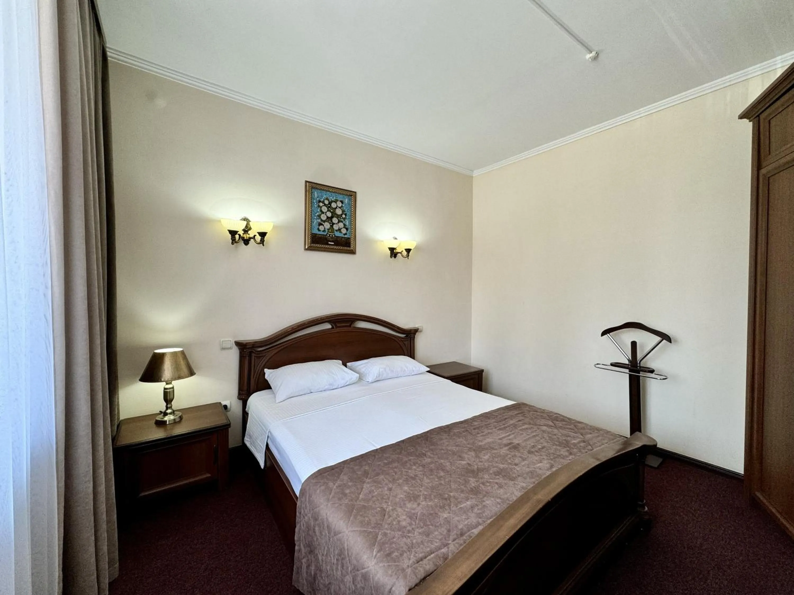 Bed in Hotel Zhambyl