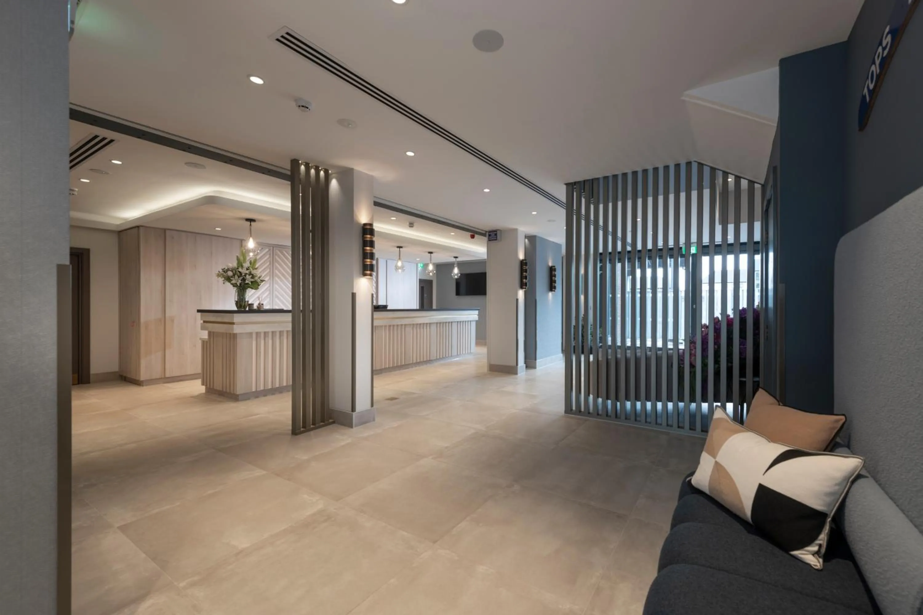 Lobby or reception in The Heyford Hotel