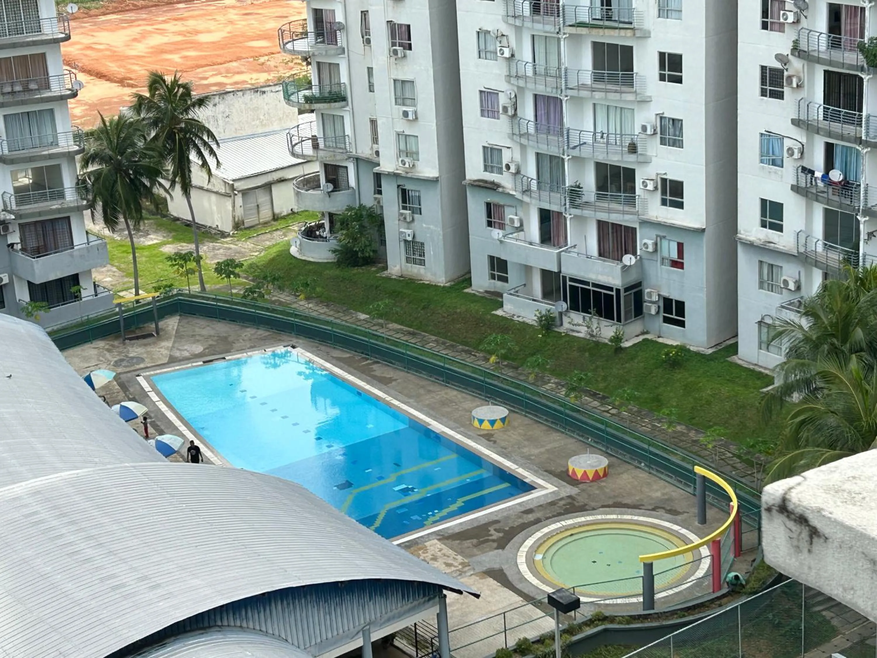 Pool view in Apartment santai Marina