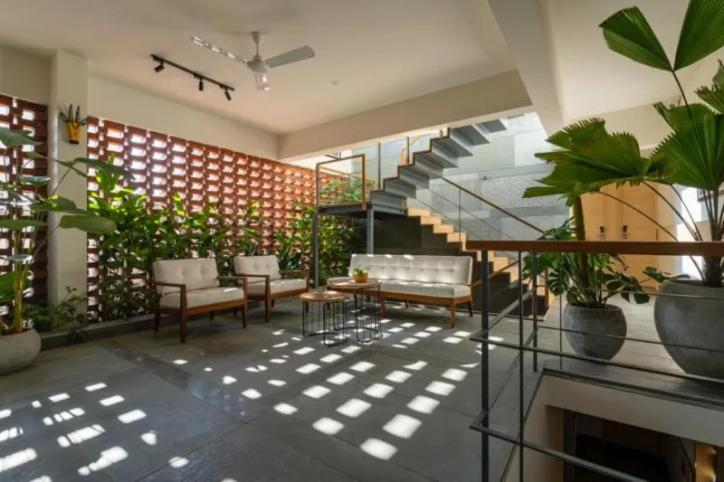 Seating area in Iris Suites