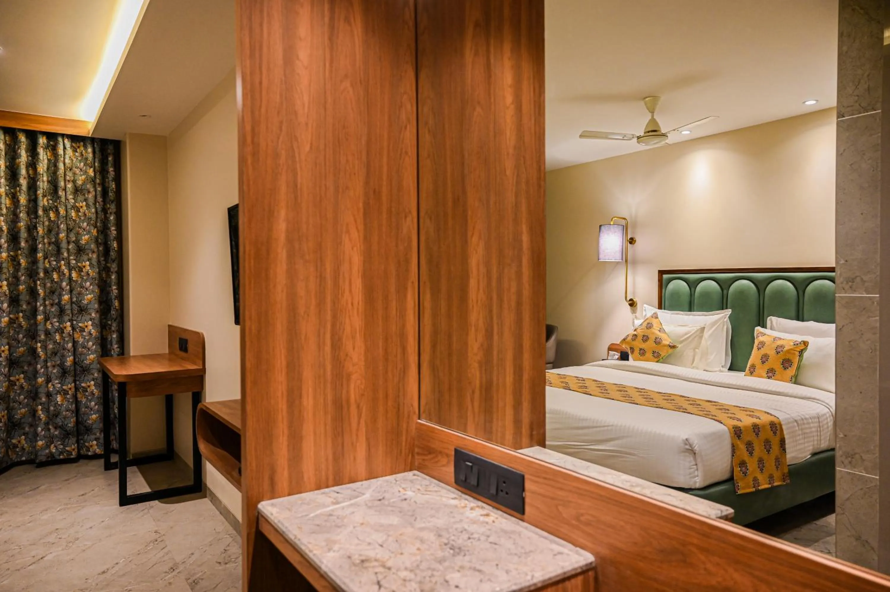 Bedroom, Bed in Suvidha Suites