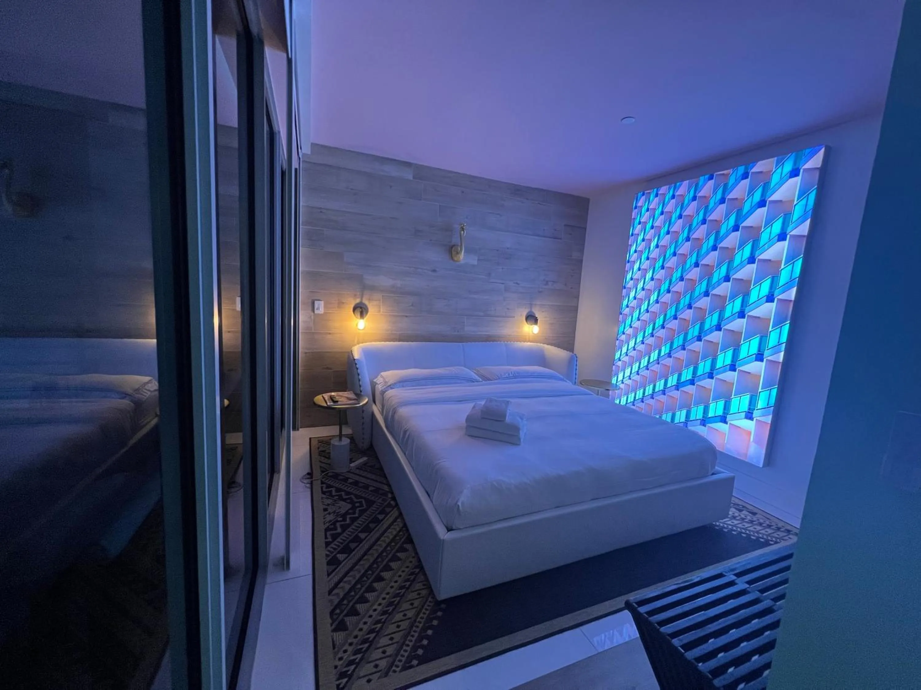 Bed in Boutique Suite with Huge Terrace and Rooftop Pool