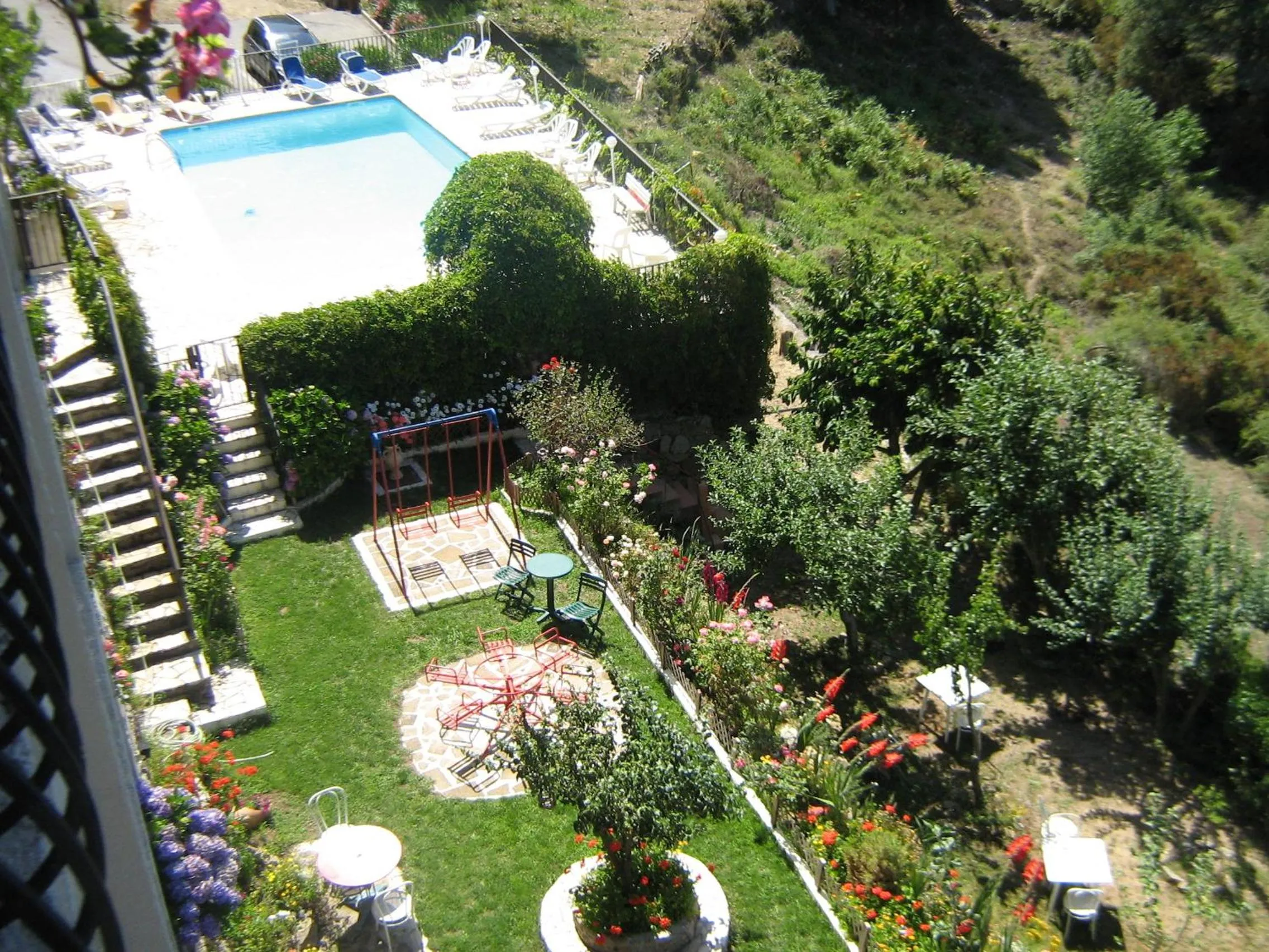 Bird's eye view in Hôtel Aïtone